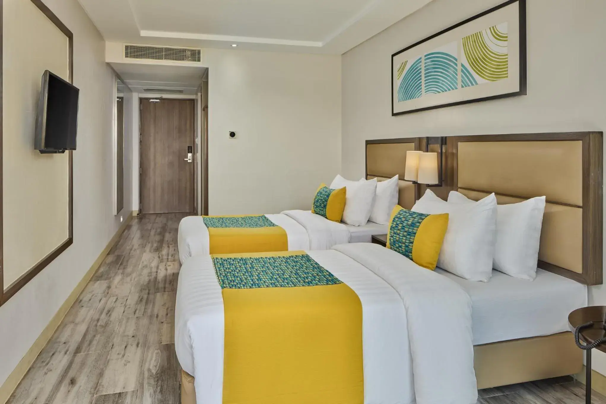 Bedroom, Bed in Belmont Hotel Boracay near Newcoast Beach Bedroom, Bed in Belmont Hotel Boracay near Newcoast Beach