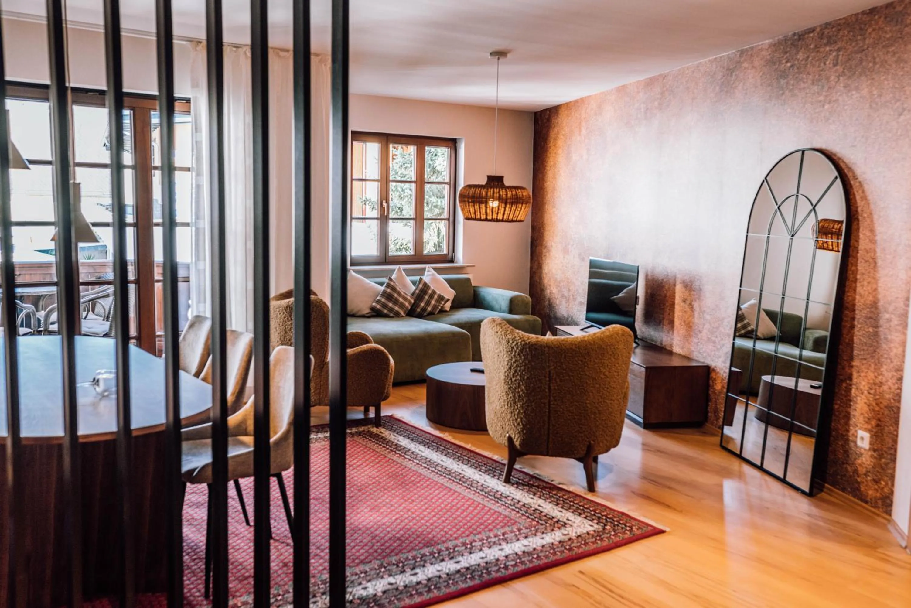 Communal lounge/ TV room, Bed in Schmidtburger Hof