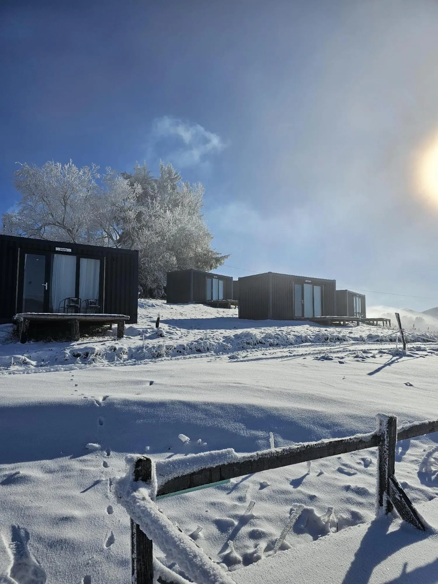 Winter in Ursa Mica Glamping Resort