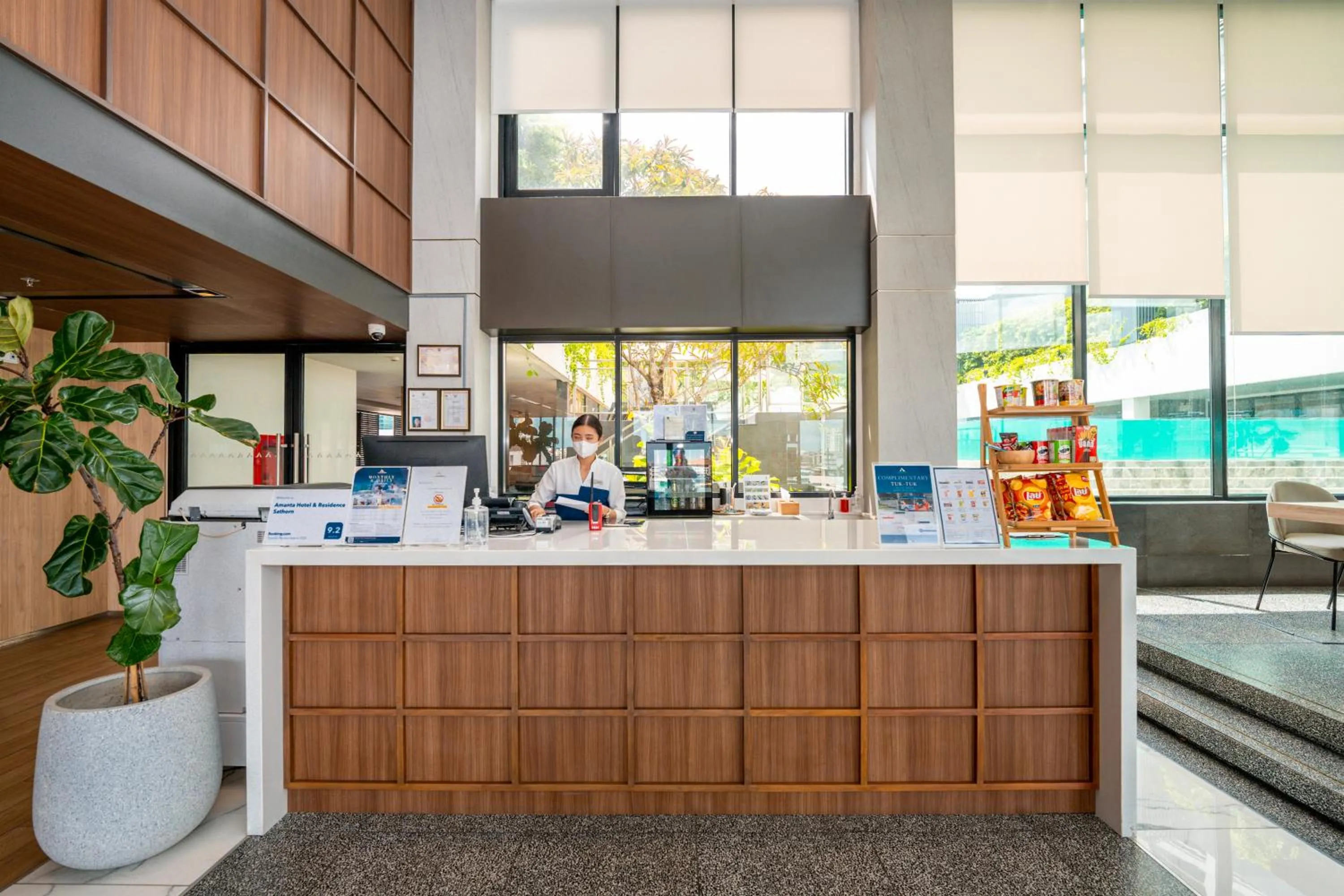 Lobby or reception in Amanta Hotel & Residence Sathorn