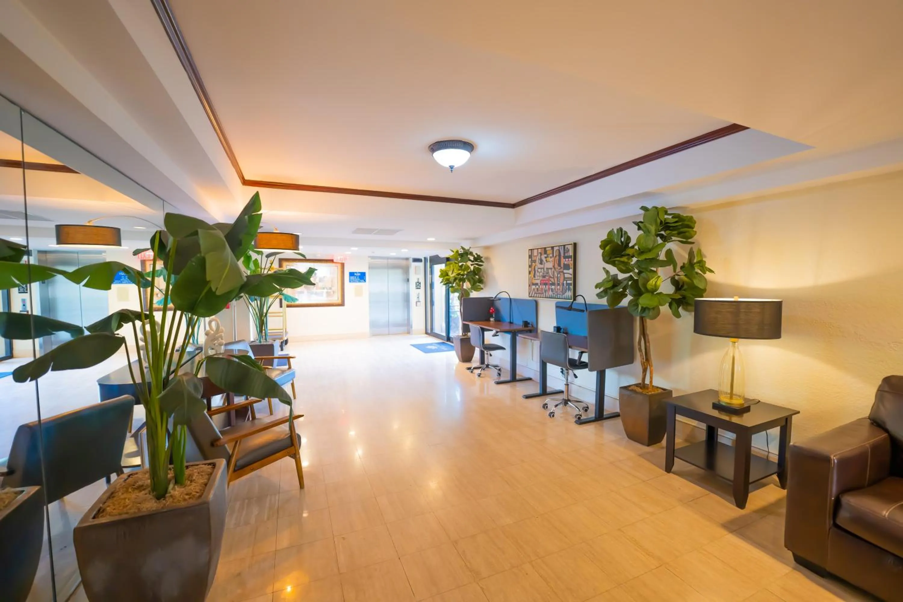 Seating area in Boca Plaza