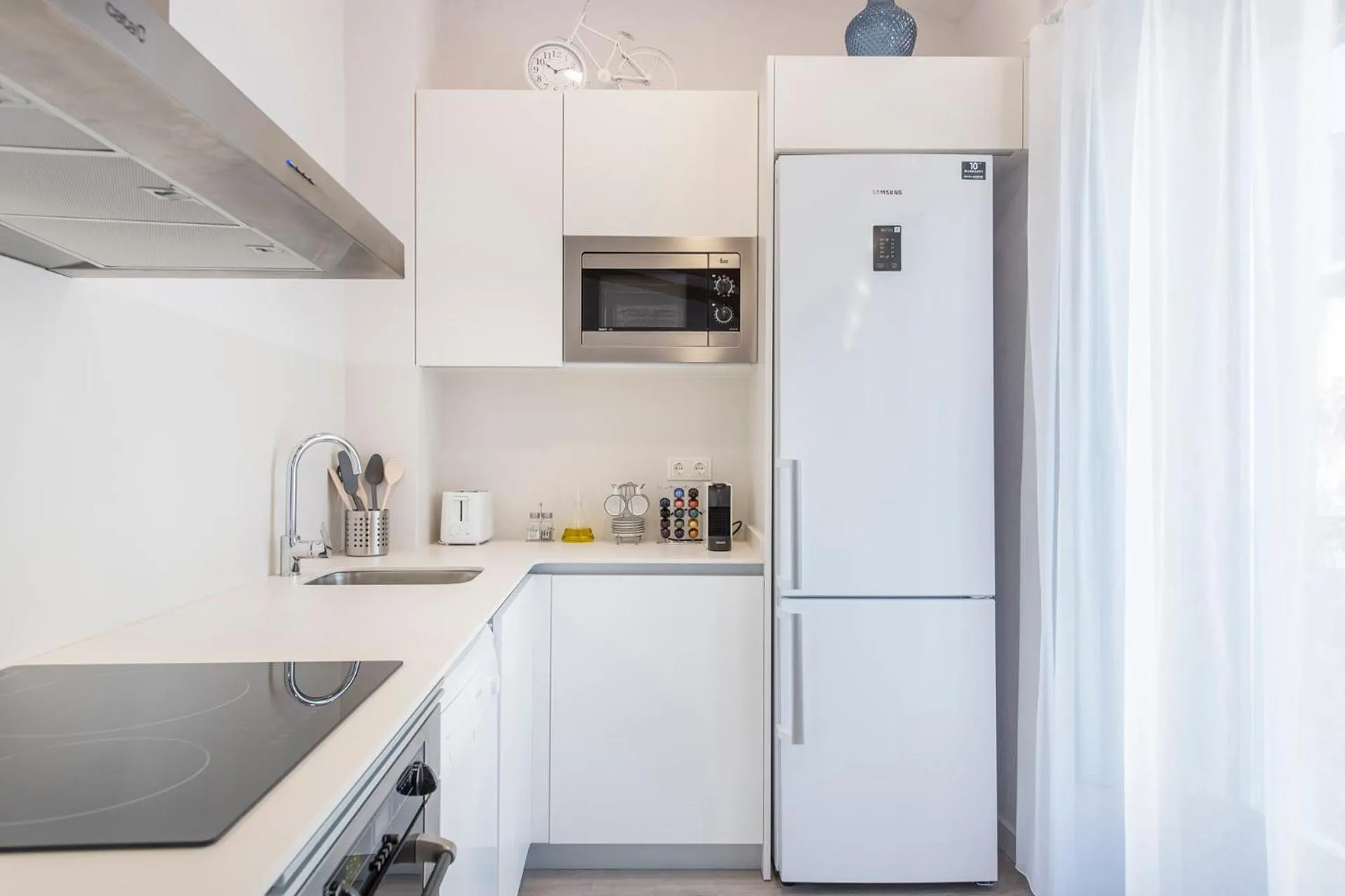 Kitchen or kitchenette in Lovely and bright apartment in the heart of Banyoles