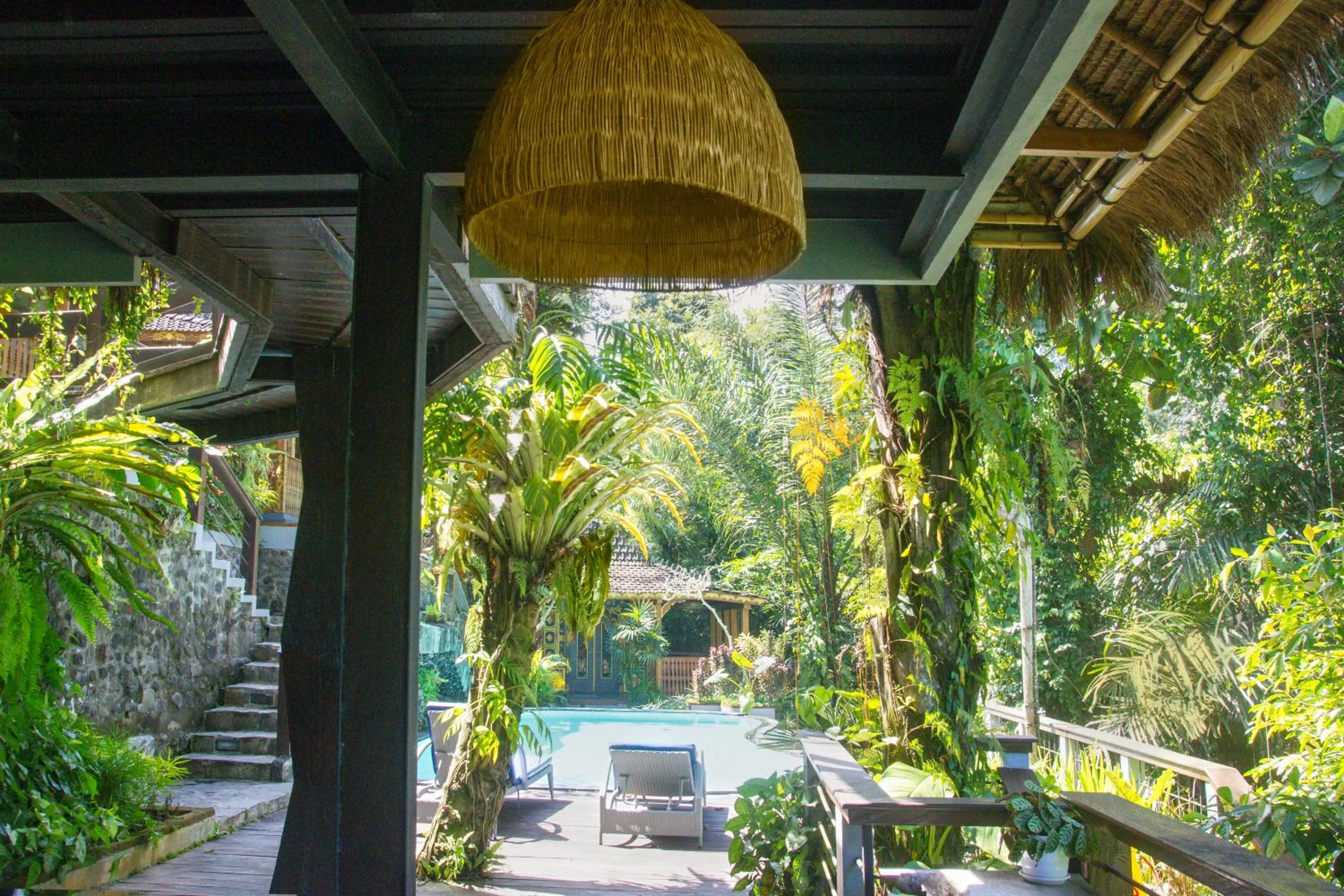Pool view in Parvati Retreat Villas