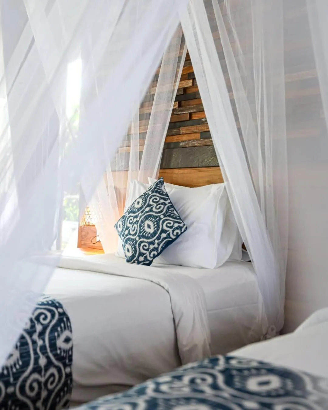 Bed in Parvati Retreat Villas