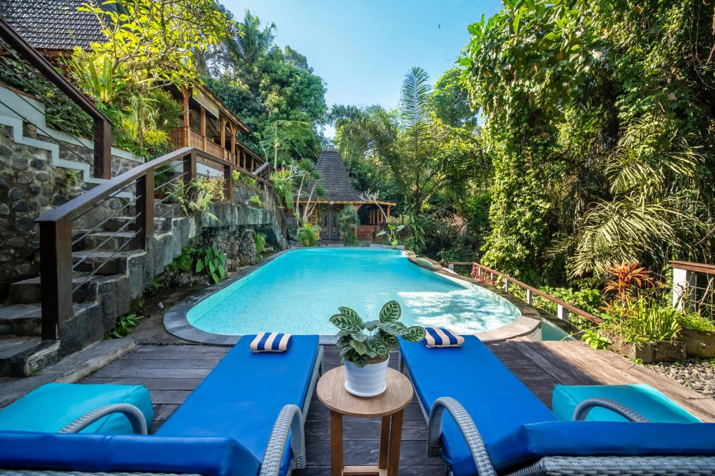 Pool view in Parvati Retreat Villas