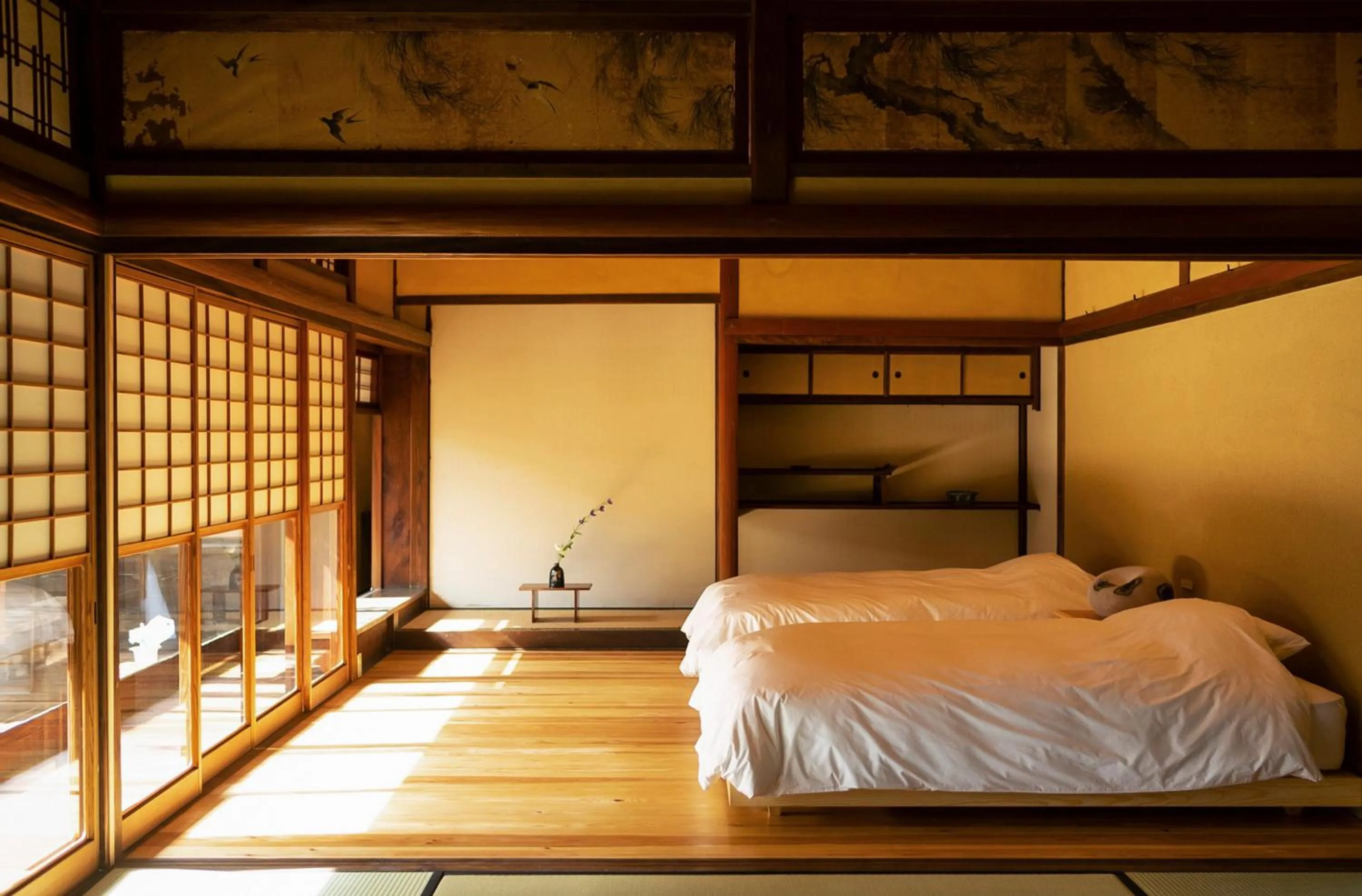 Photo of the whole room, Bed in Nipponia Izumo Hirata Cotton Road