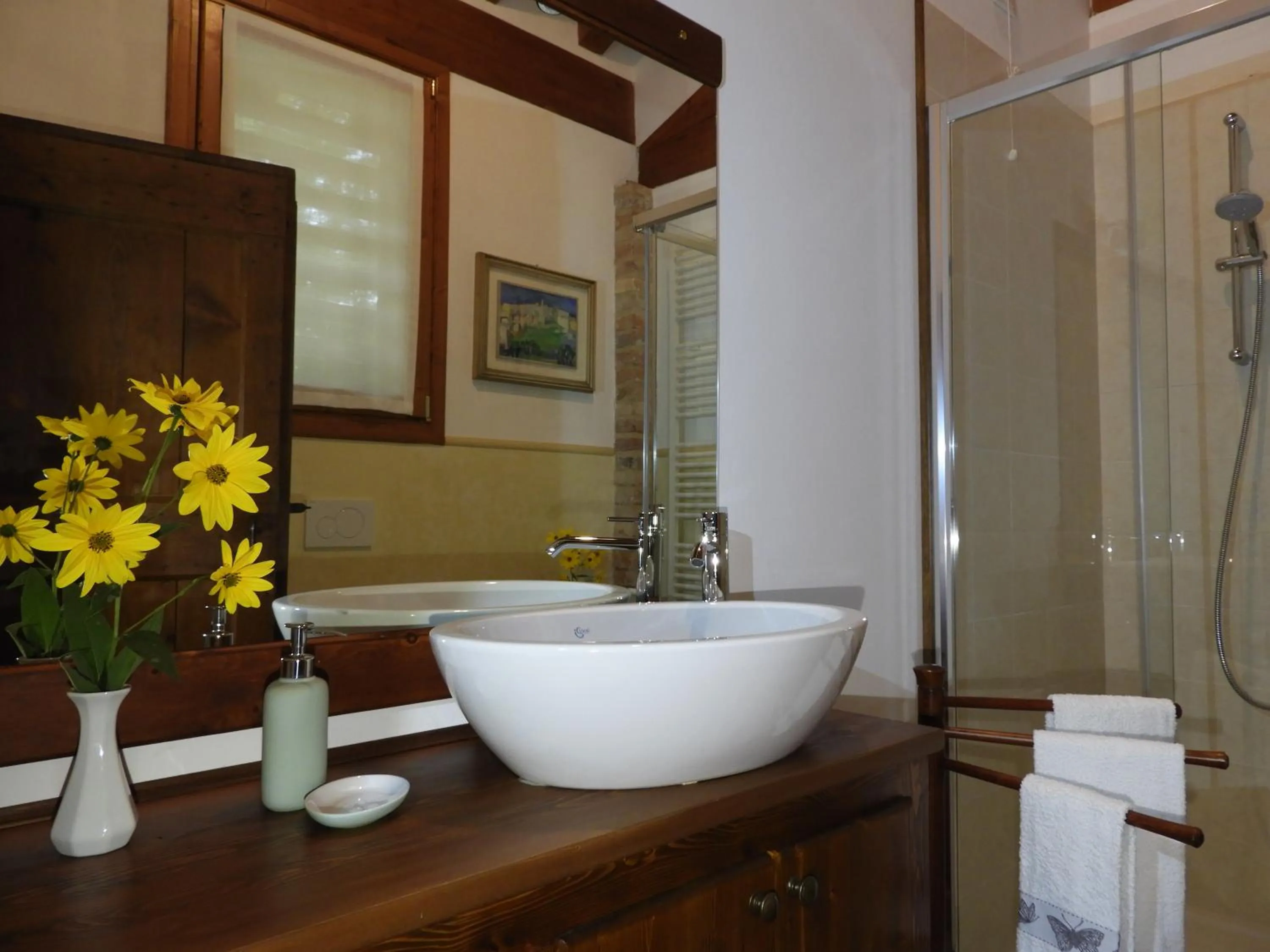 Shower in B&B Ca' Cinel Asolo