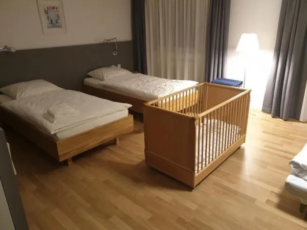 Decorative detail, Bed in Evangelische Tagungsstätte Bad Boll