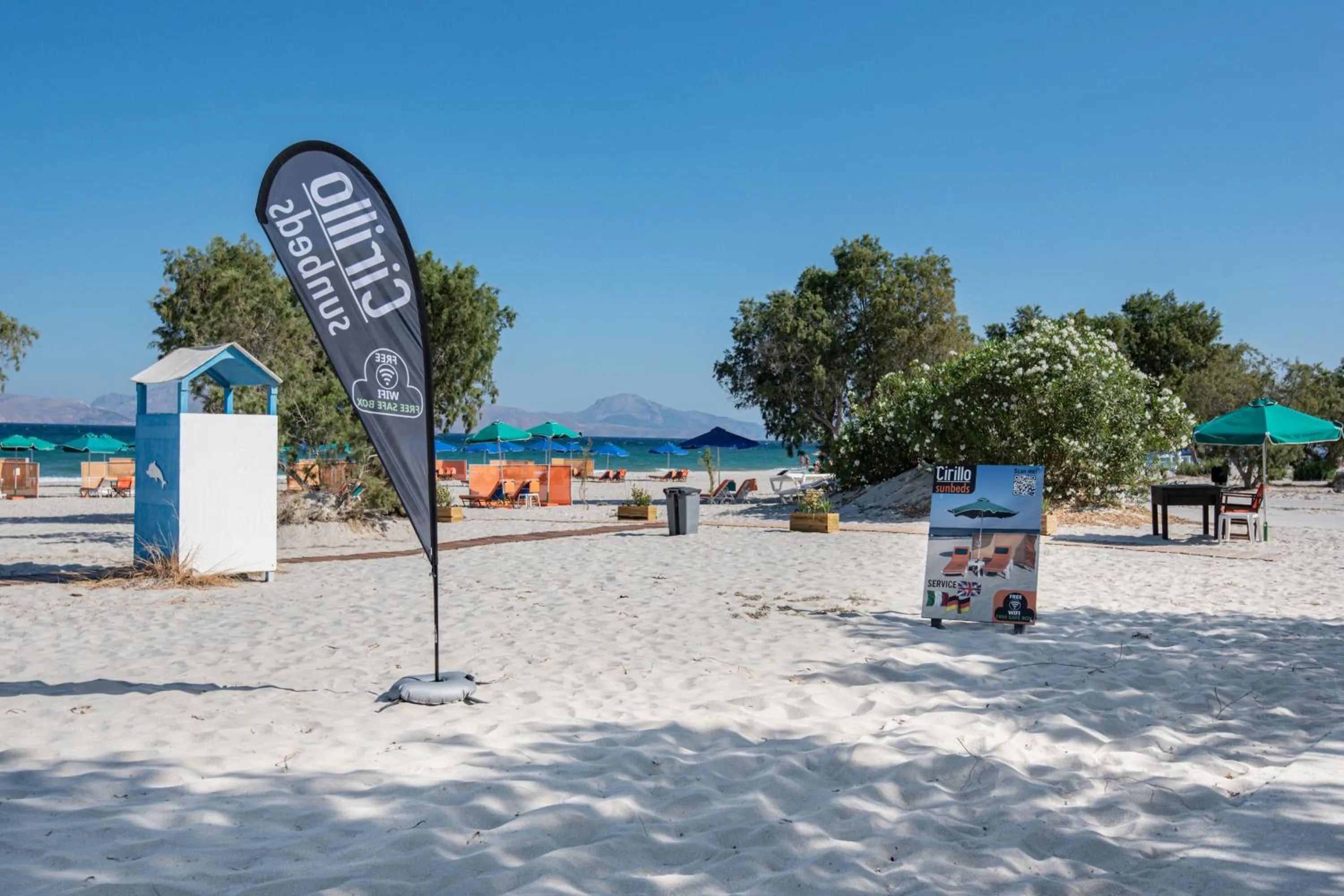 Beach in Cirillo Family Hotel-Christinas Studios