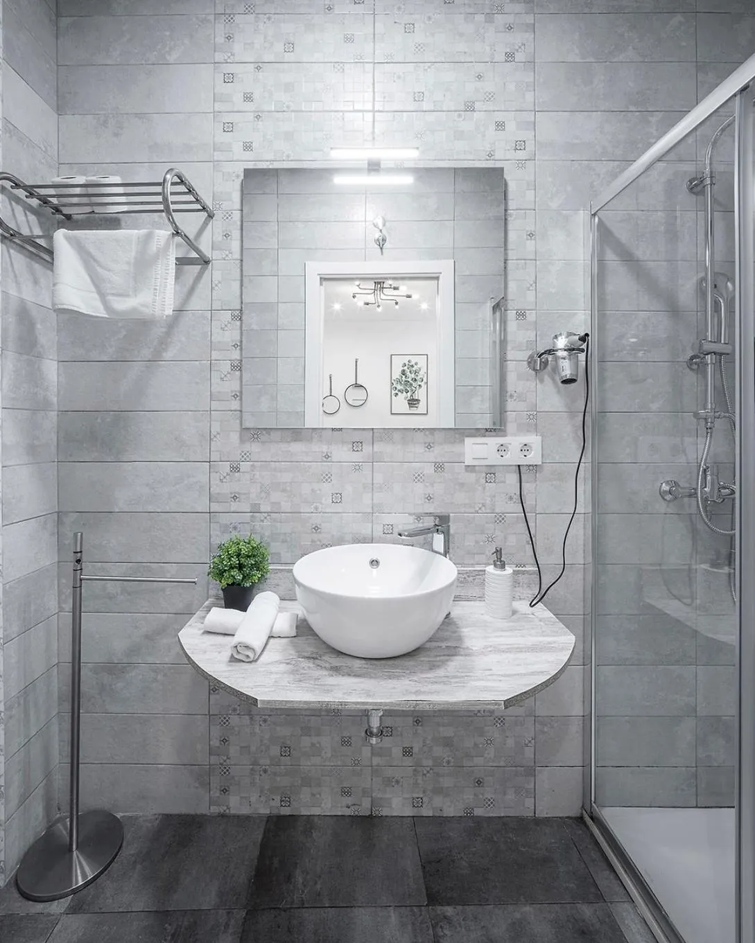 Bathroom in Apartamentos Gladiador