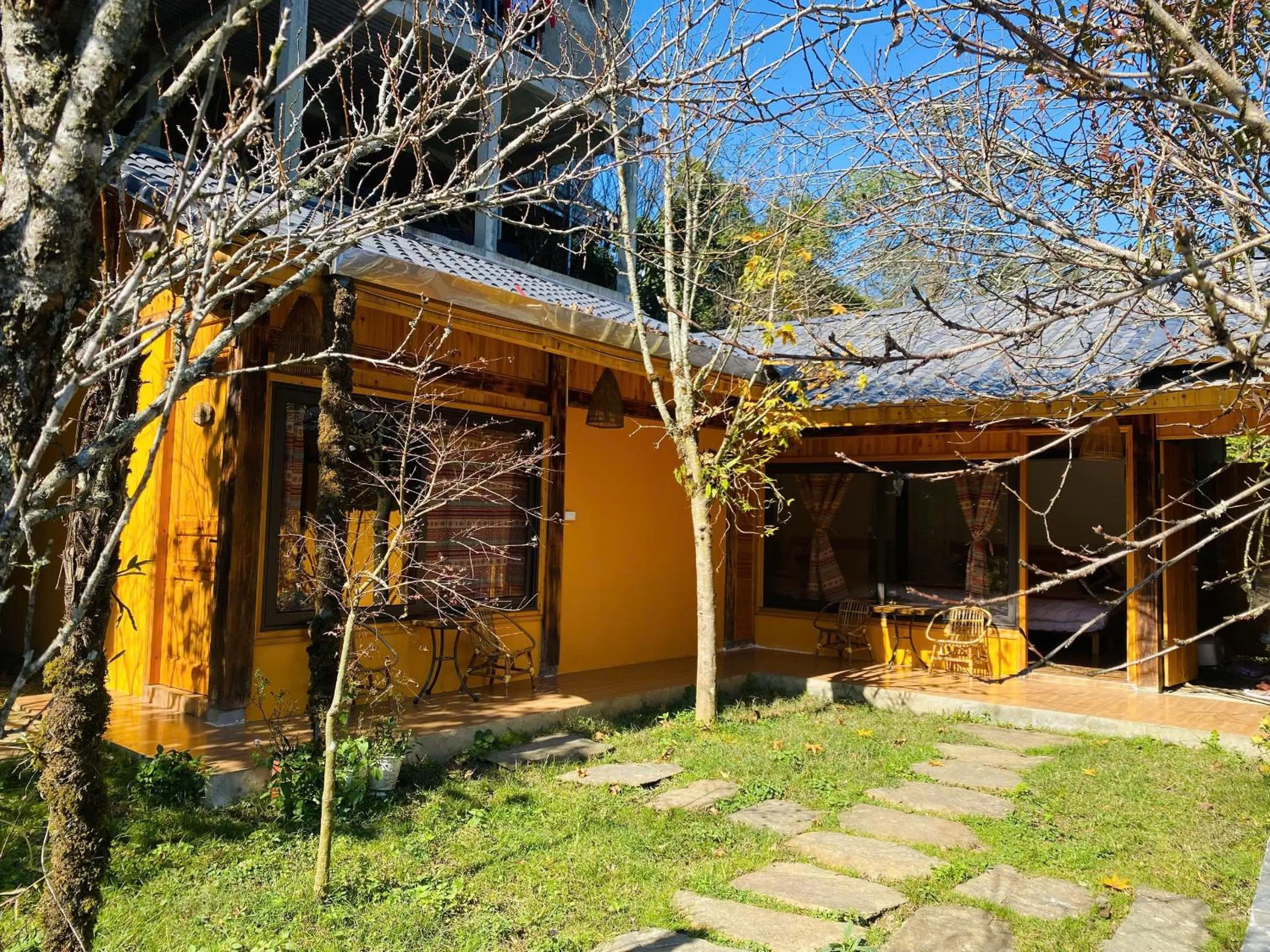 Patio in The Link farmstay