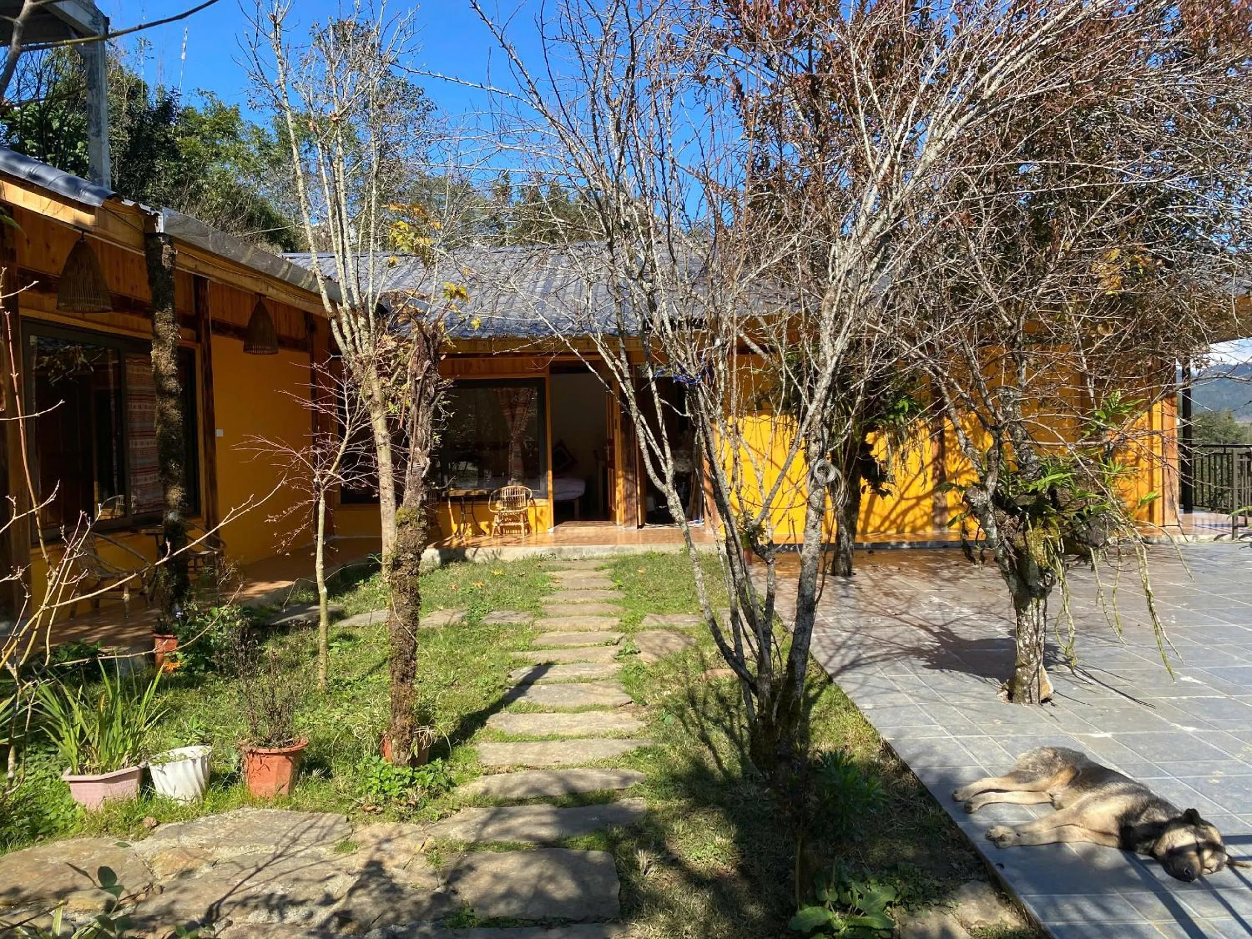 Patio in The Link farmstay