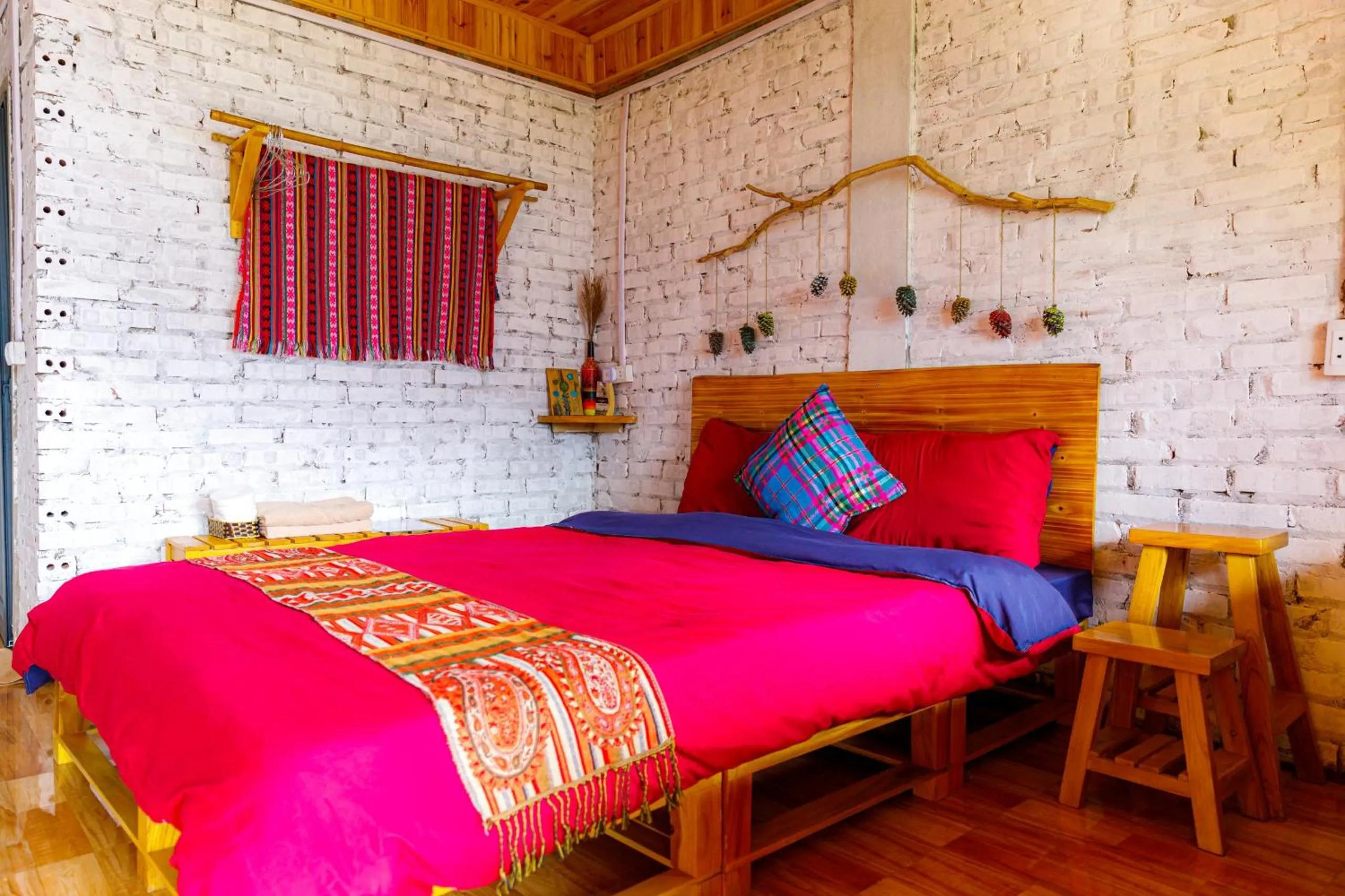 Bed in The Link farmstay