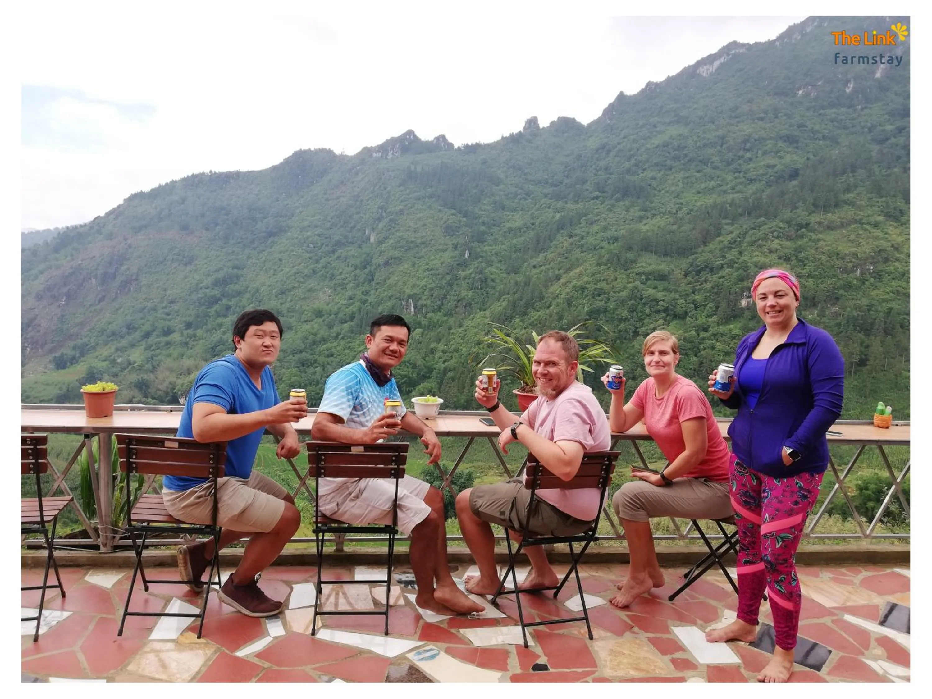 People in The Link farmstay