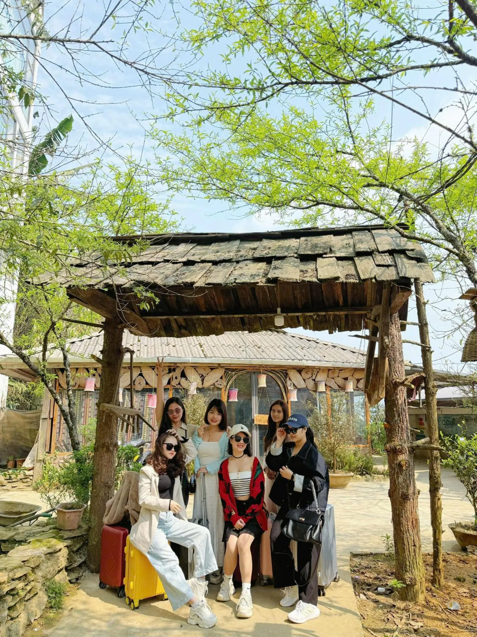 group of guests in The Link farmstay