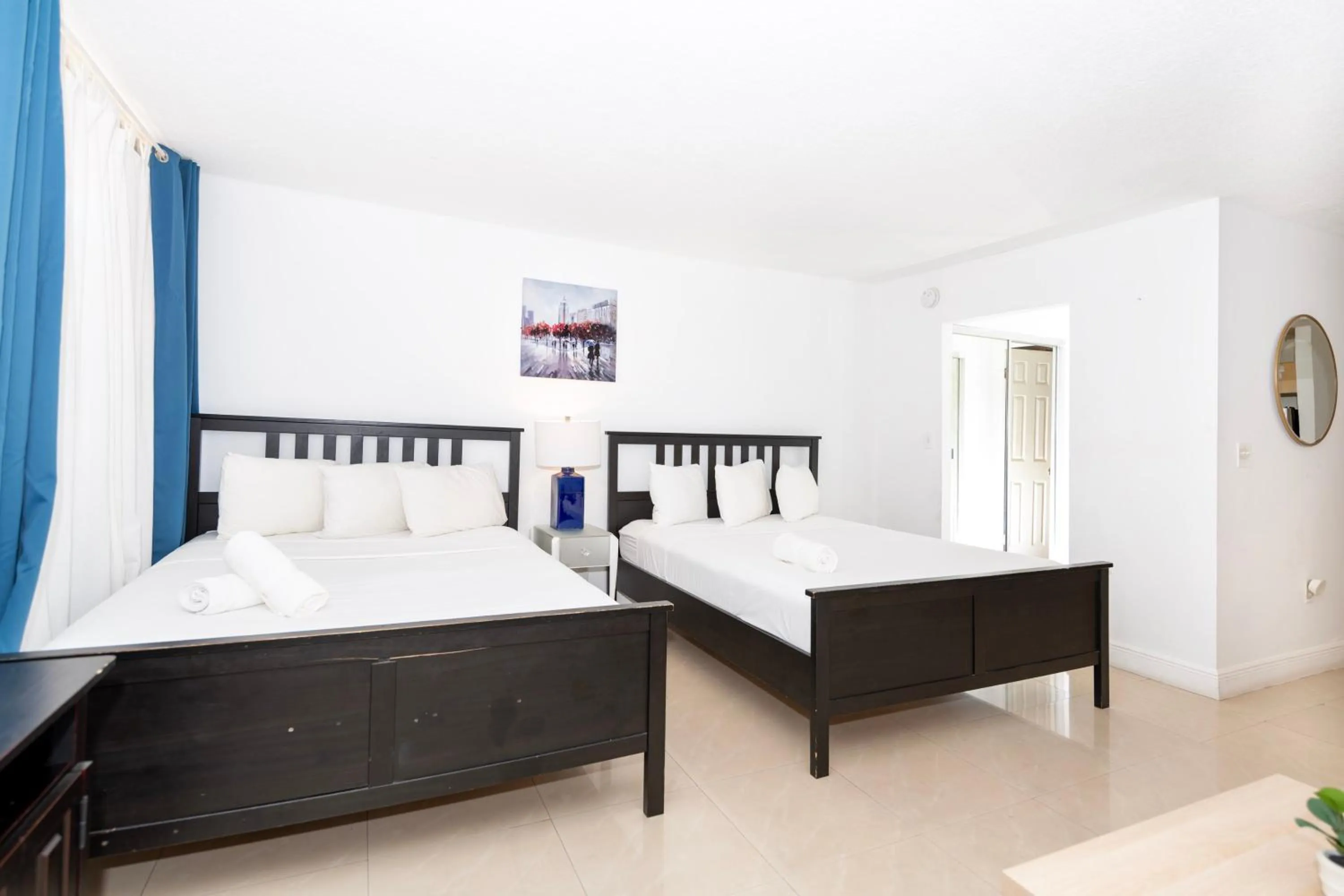 Bed in Sobe Apartments