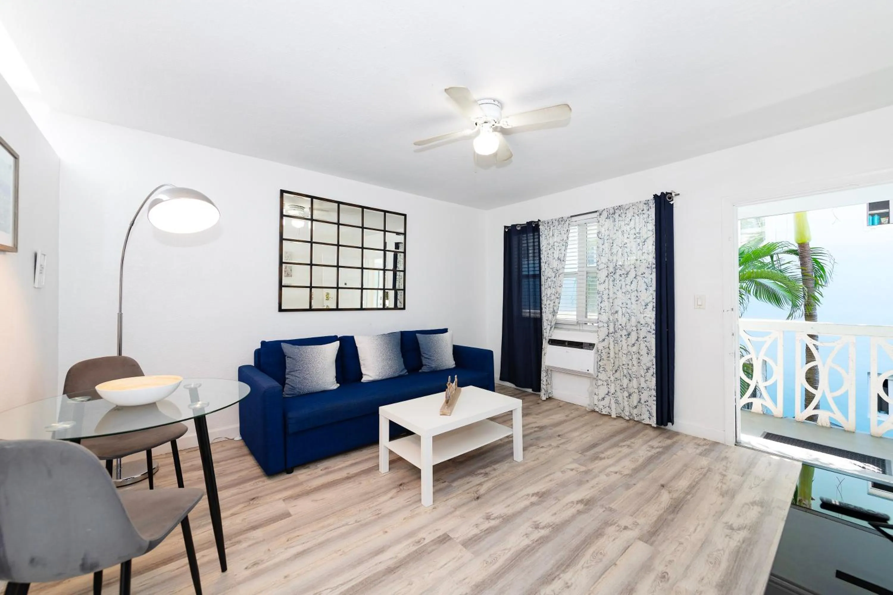 Living room in Sofi Beach Apartments