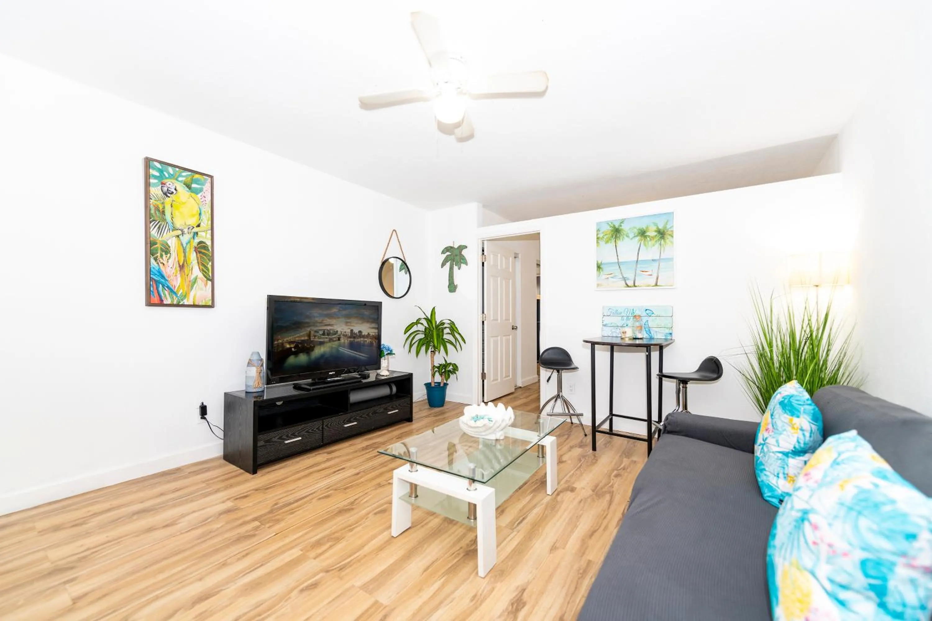 Living room in Sofi Beach Apartments