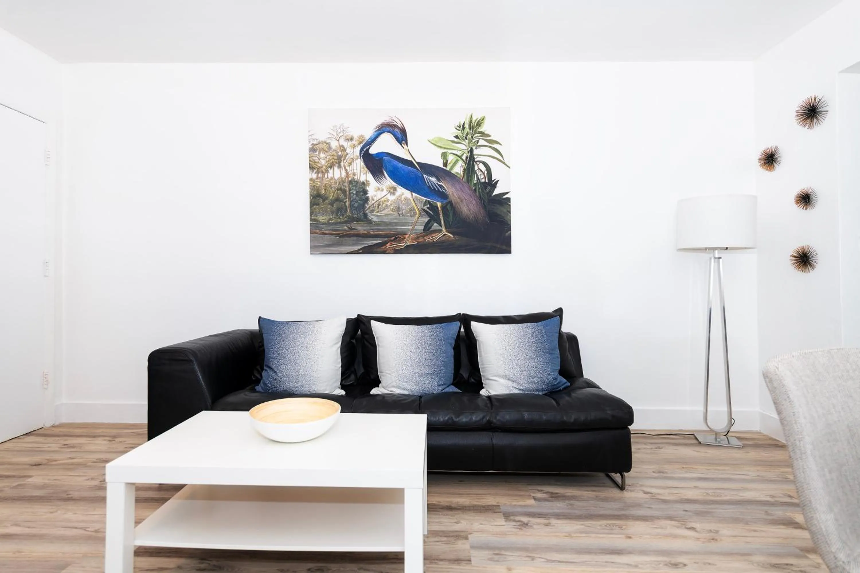 Bed in Sofi Beach Apartments