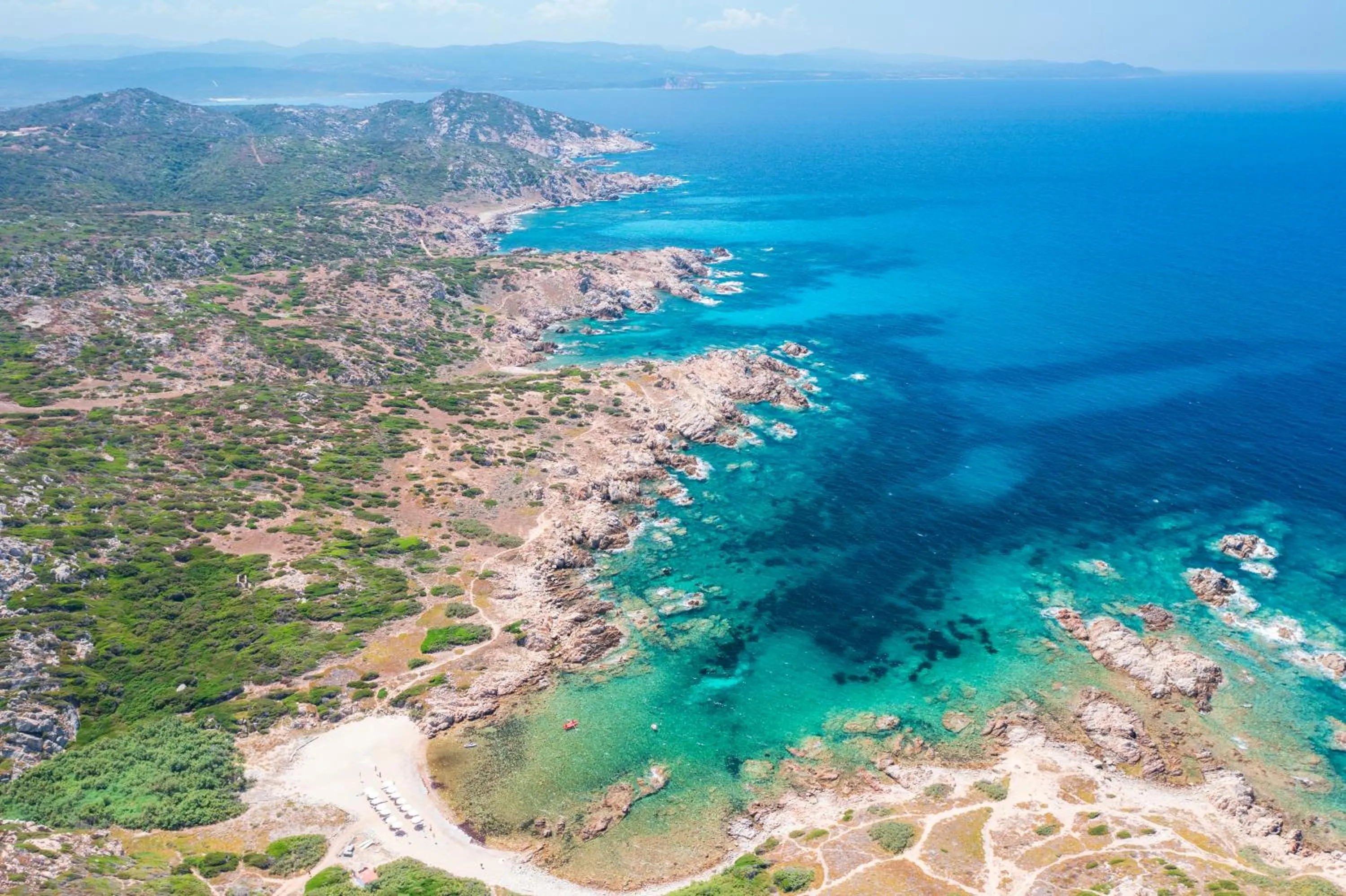 Bird's eye view in Residence Baia Santa Reparata