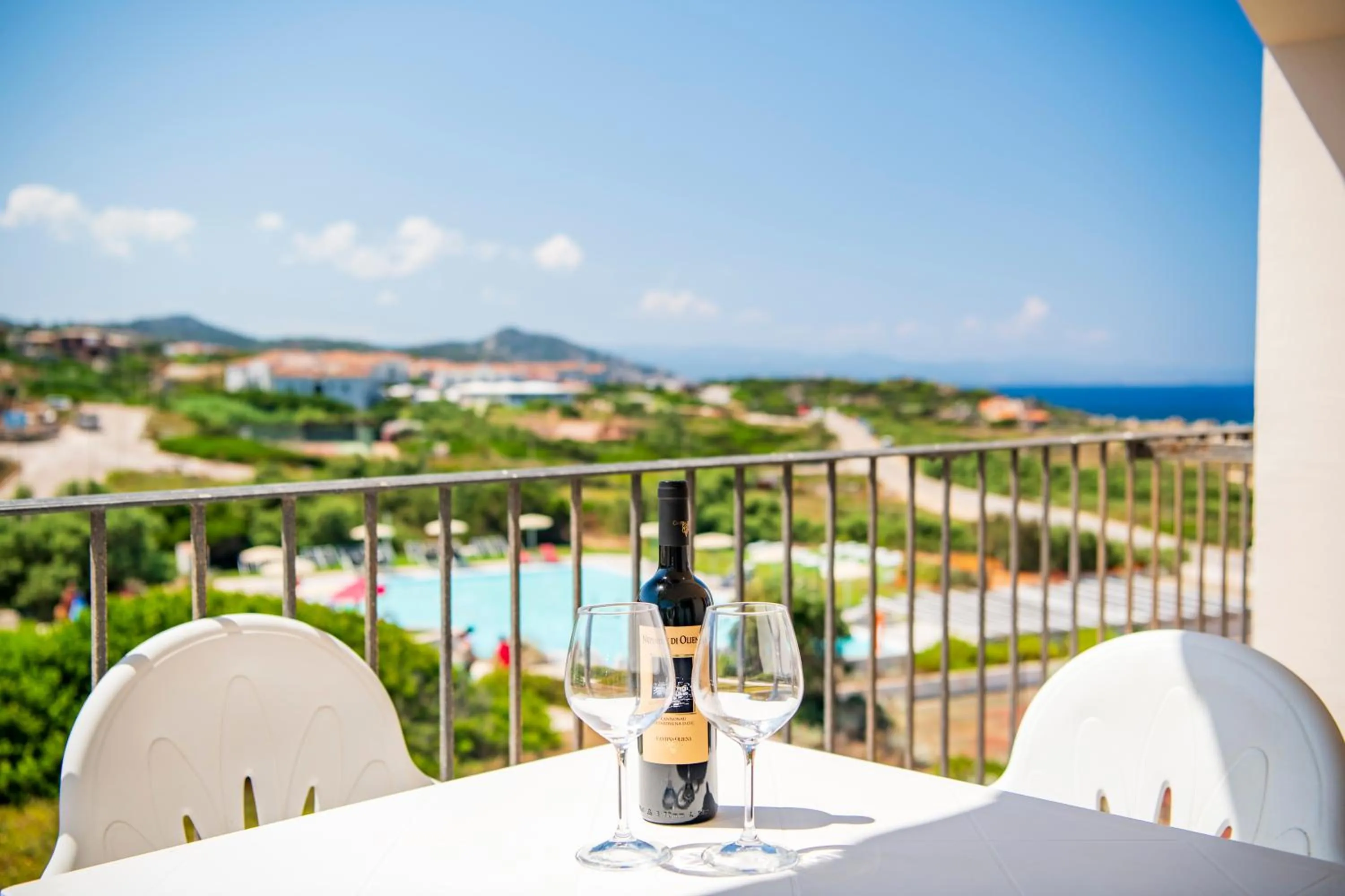 Balcony/Terrace in Residence Baia Santa Reparata