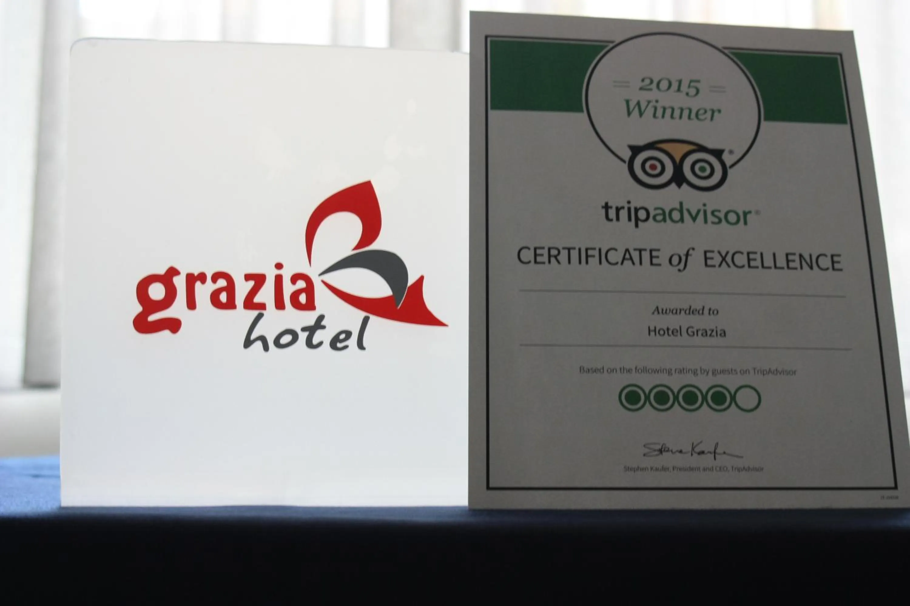 Certificate/Award in Hotel Grazia Eboli