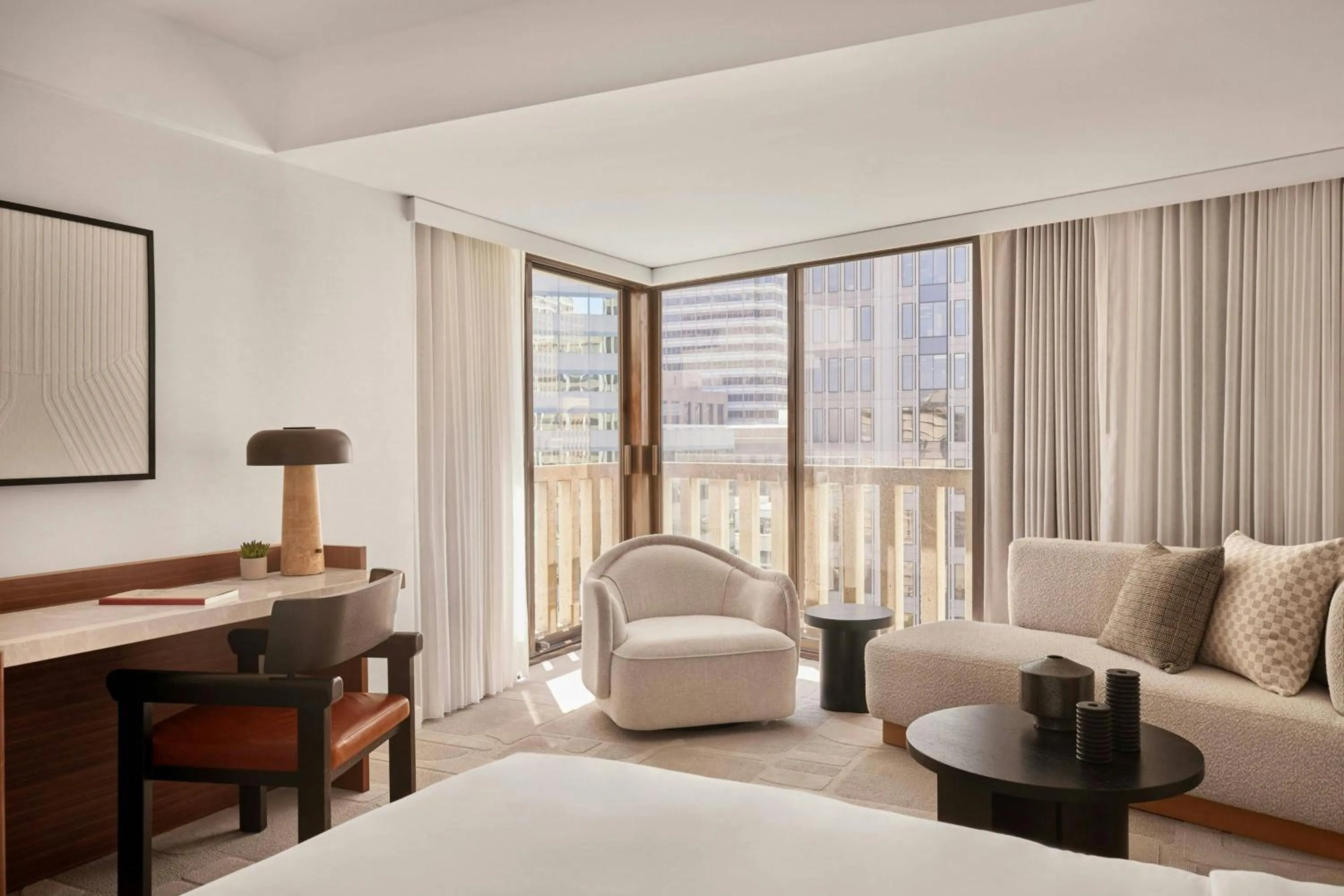 Photo of the whole room, Bed in The Jay, Autograph Collection