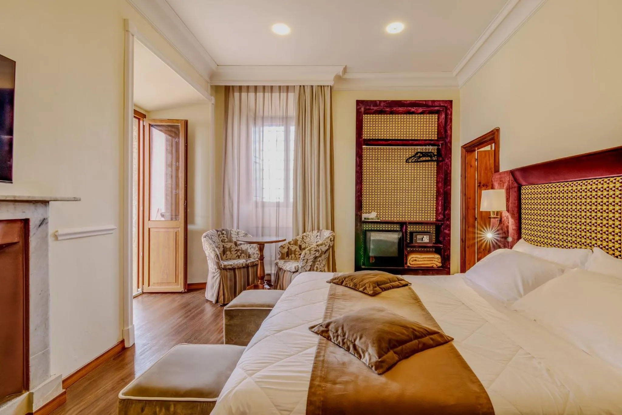 Bed in Villa Lecchi Hotel Wellness