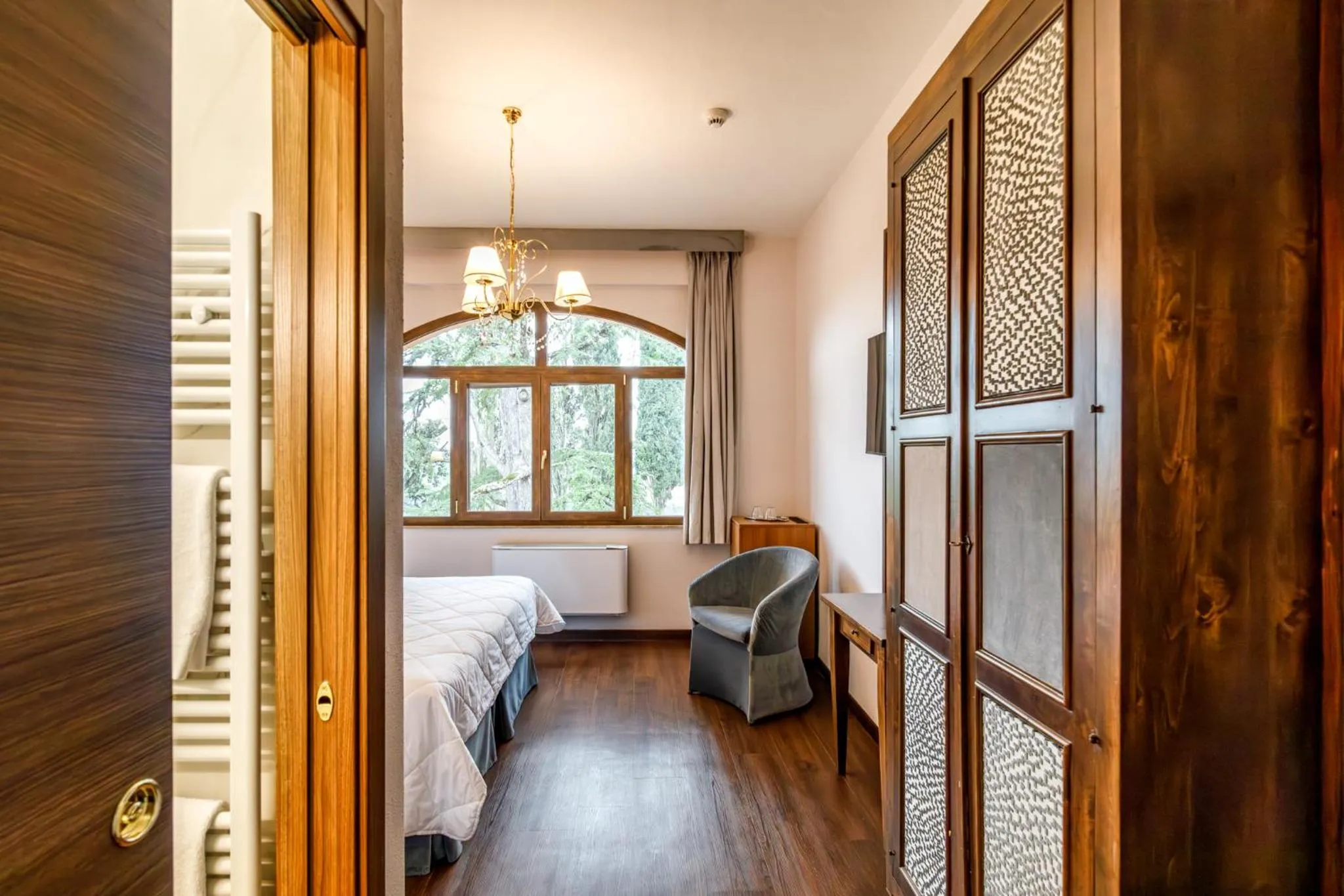 Bed in Villa Lecchi Hotel Wellness