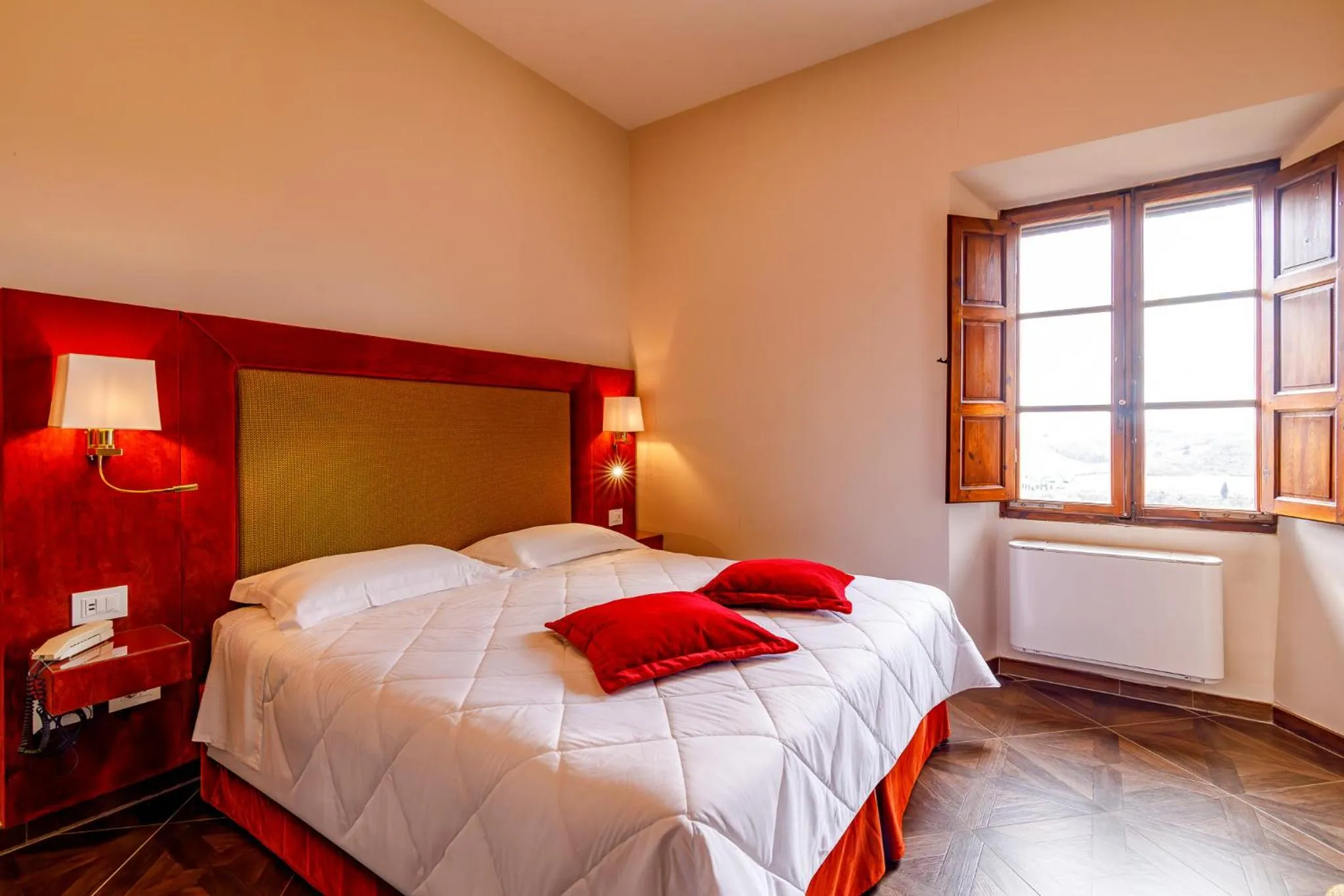 Bed in Villa Lecchi Hotel Wellness