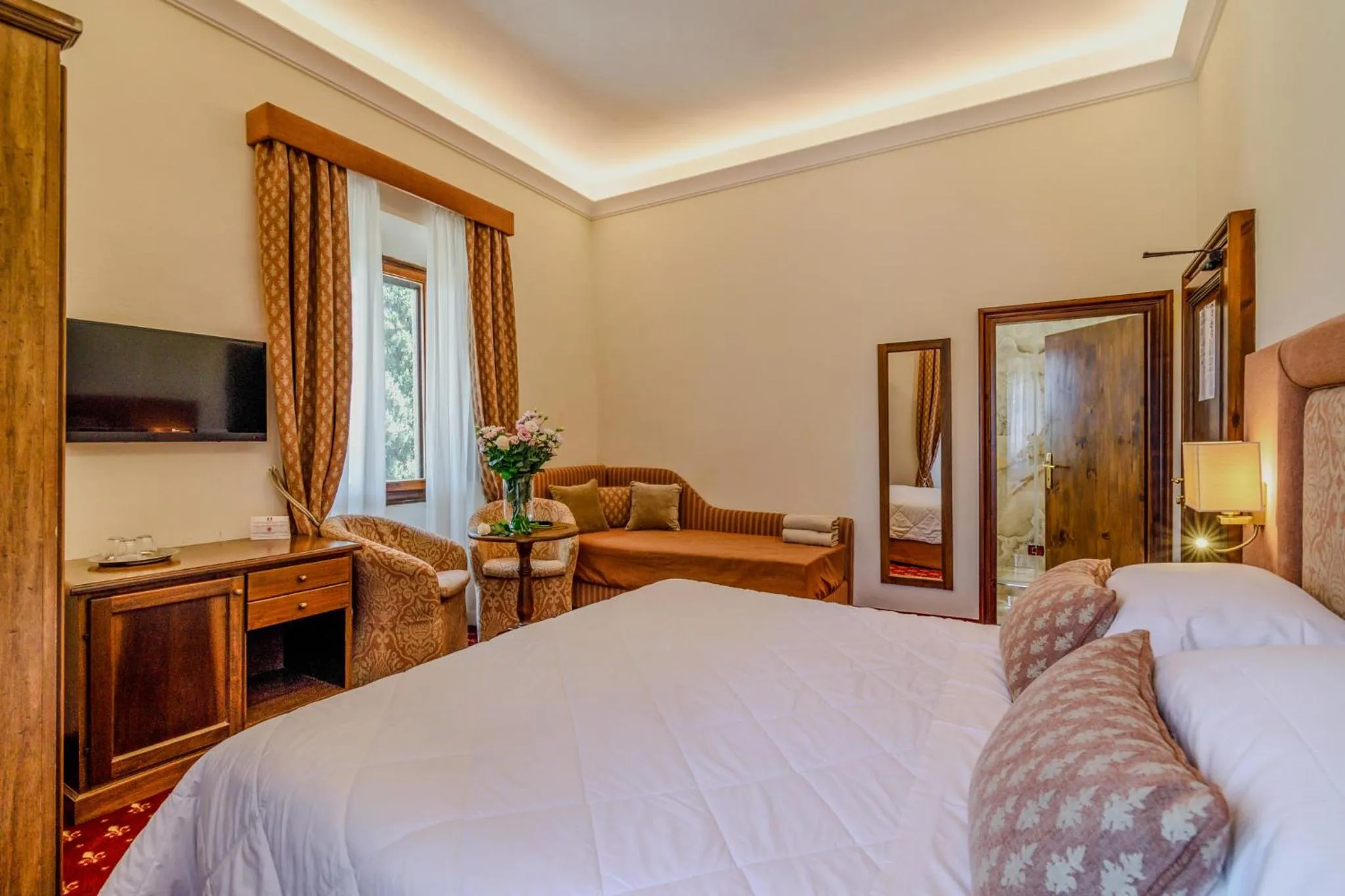 Bed in Villa Lecchi Hotel Wellness