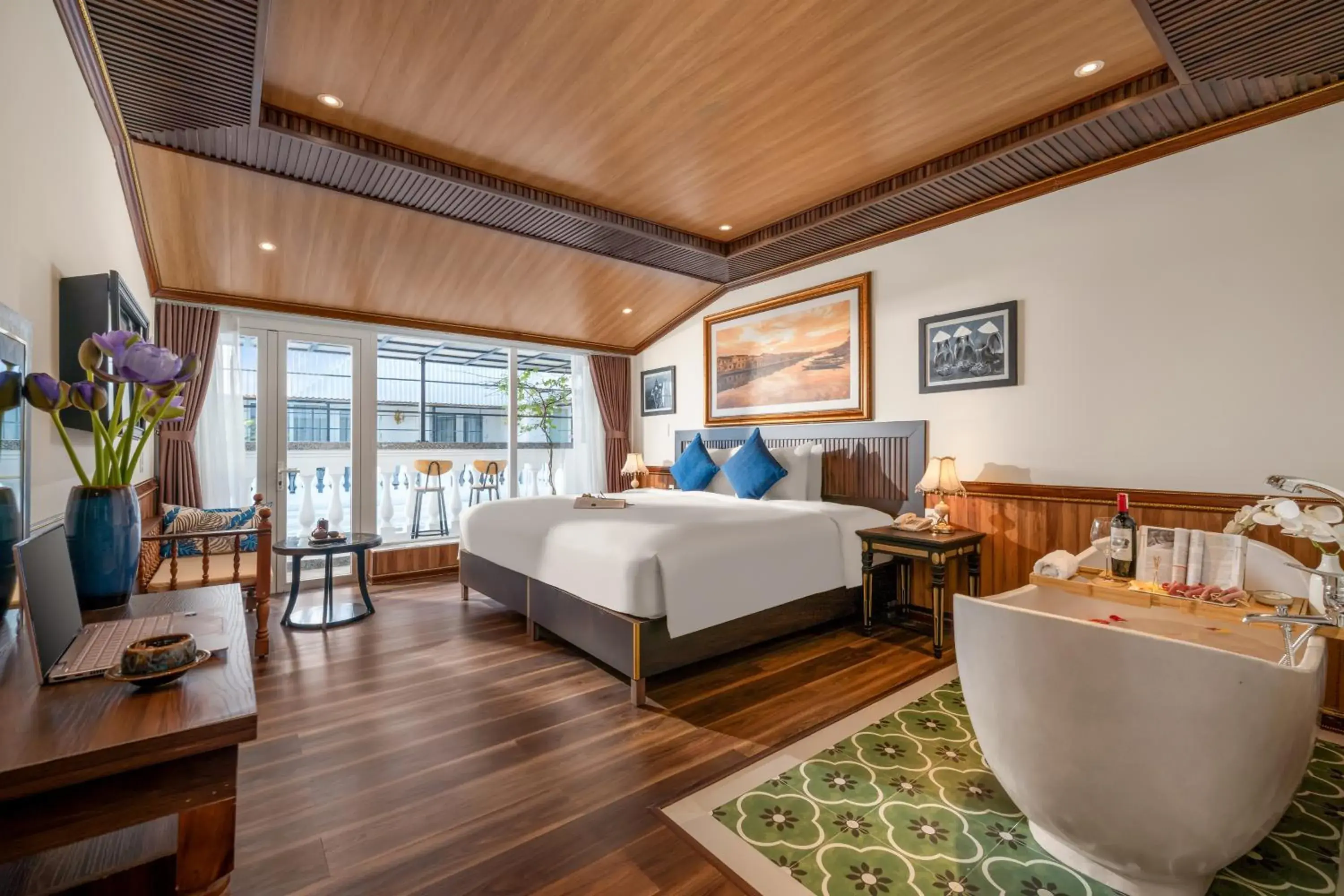 Bed in Hoi An Blue Sky Boutique Hotel & Spa Bed in Hoi An Blue Sky Boutique Hotel & Spa