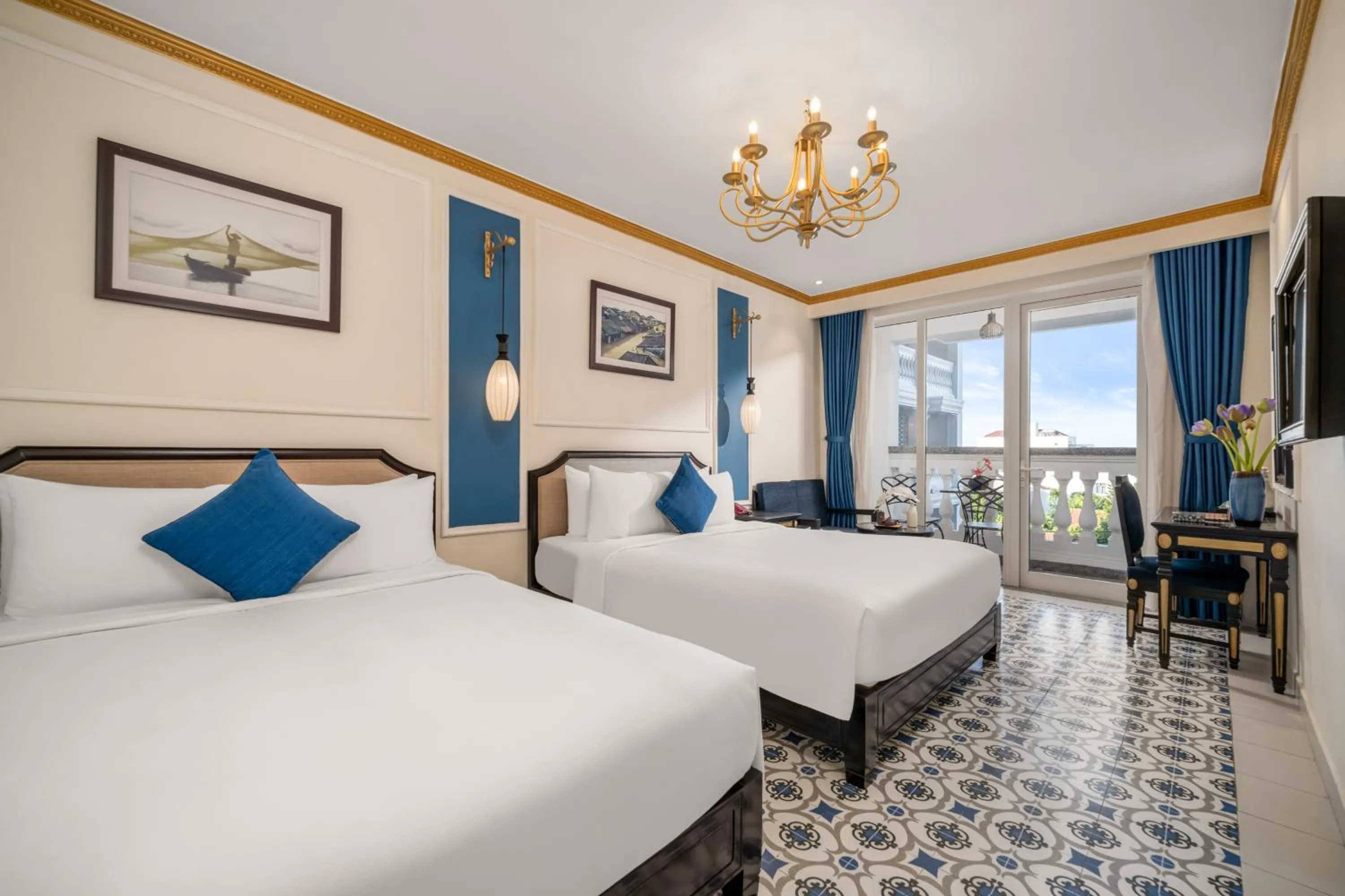 Bed in Hoi An Blue Sky Boutique Hotel & Spa