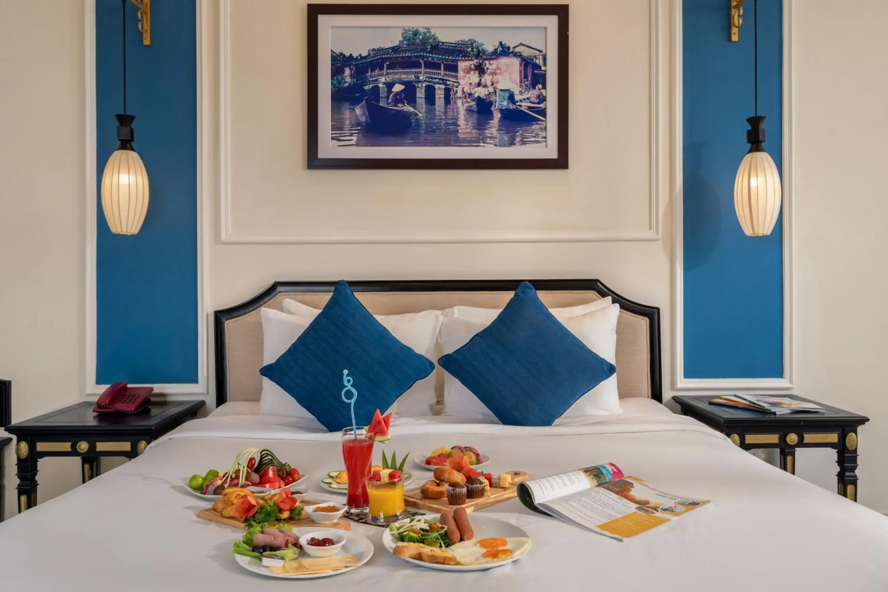 Food and drinks, Bed in Hoi An Blue Sky Boutique Hotel & Spa Food and drinks, Bed in Hoi An Blue Sky Boutique Hotel & Spa