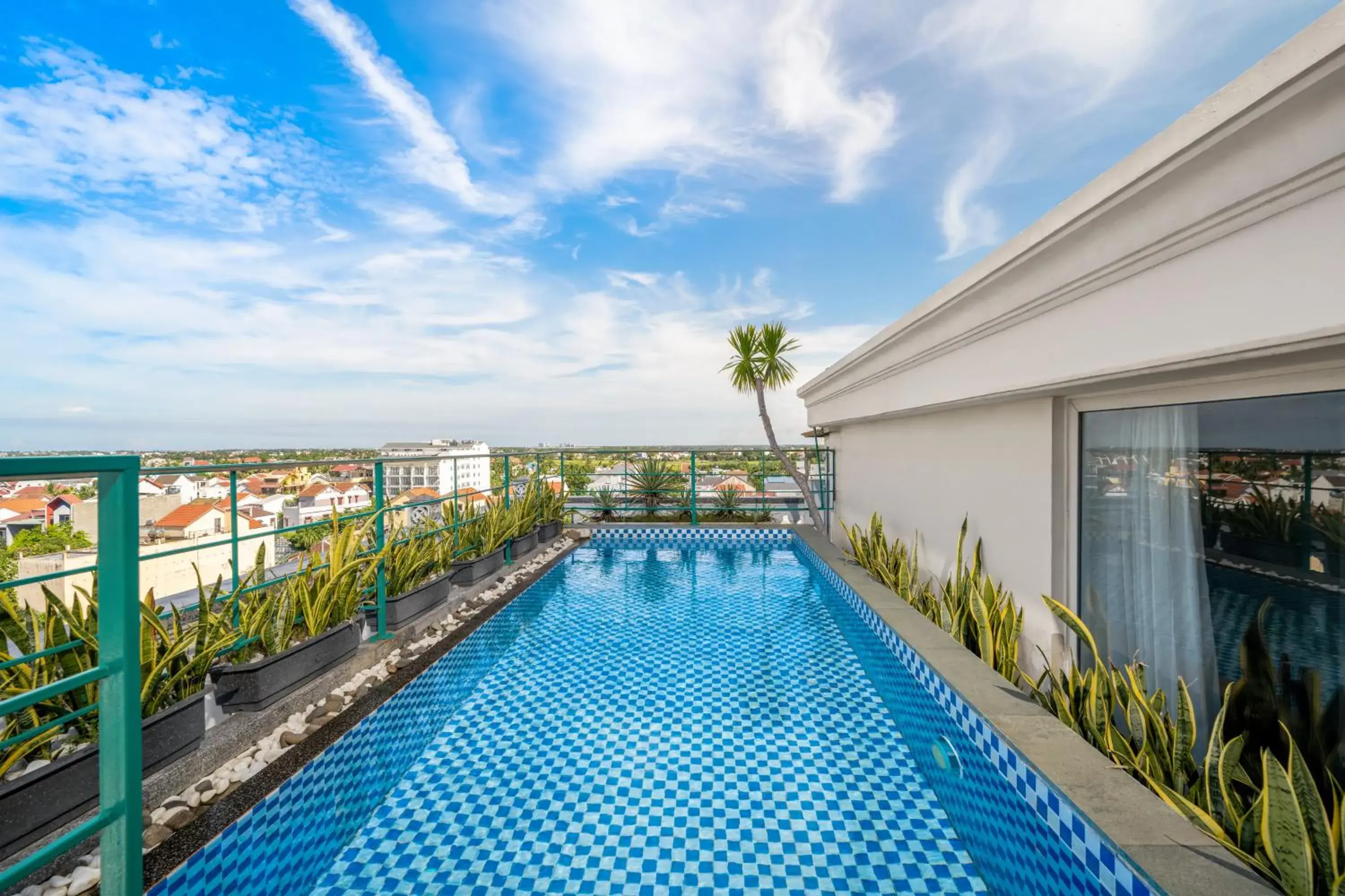Pool view in Hoi An Blue Sky Boutique Hotel & Spa Pool view in Hoi An Blue Sky Boutique Hotel & Spa