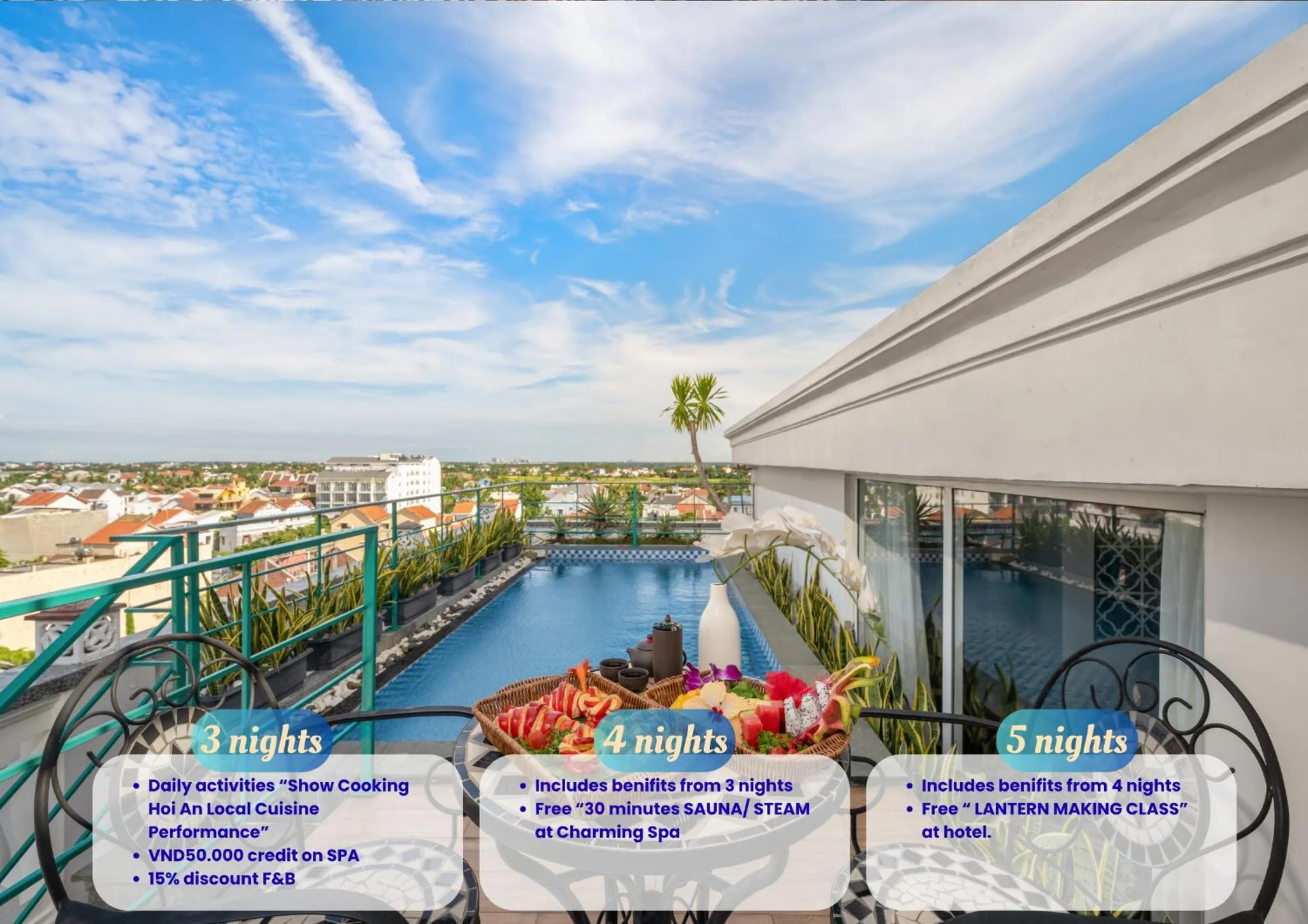 Pool view in Hoi An Blue Sky Boutique Hotel & Spa