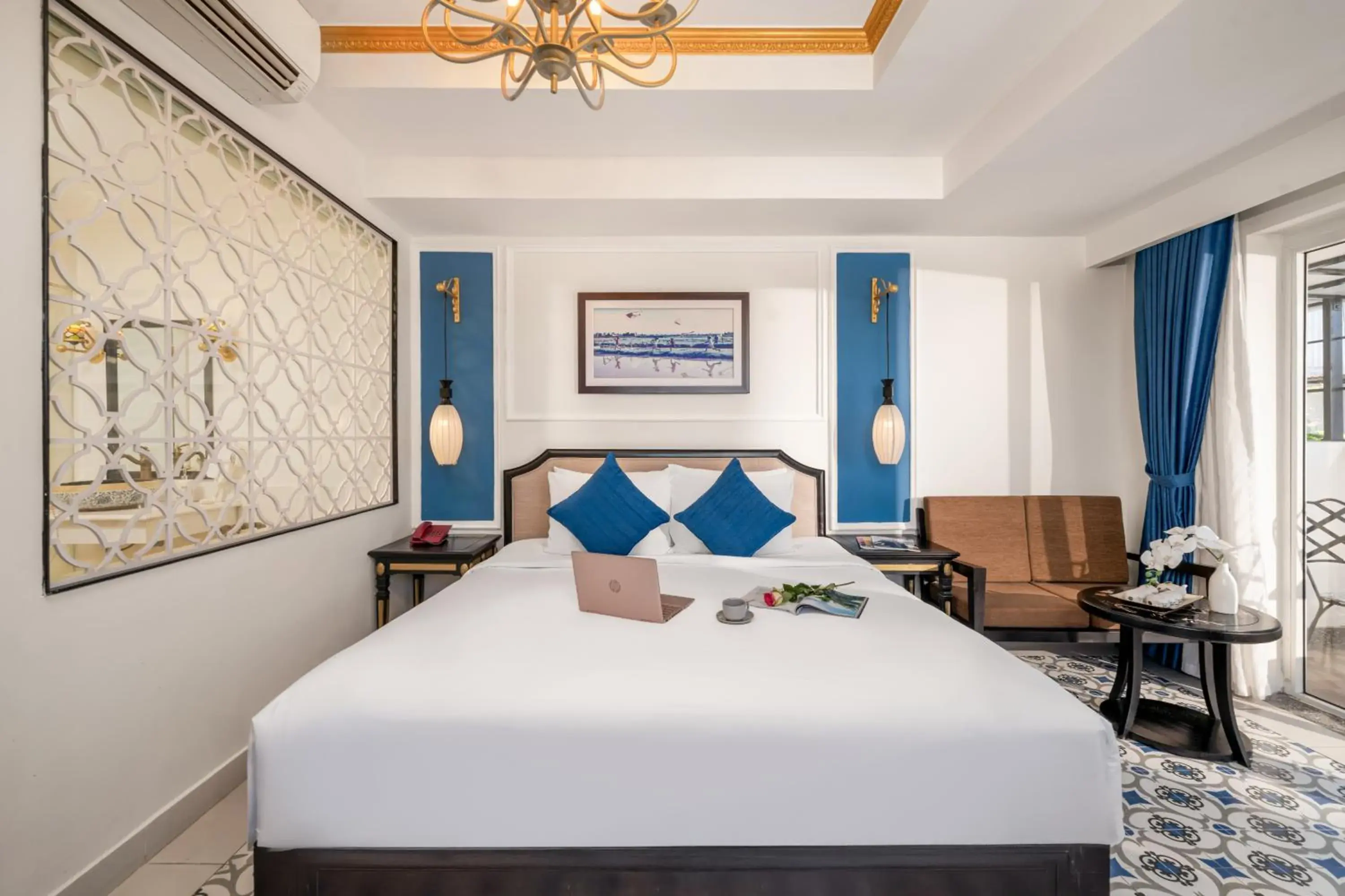 Junior Family Two Bedrooms - Balcony & Pool View in Hoi An Blue Sky Boutique Hotel & Spa Junior Family Two Bedrooms - Balcony & Pool View in Hoi An Blue Sky Boutique Hotel & Spa