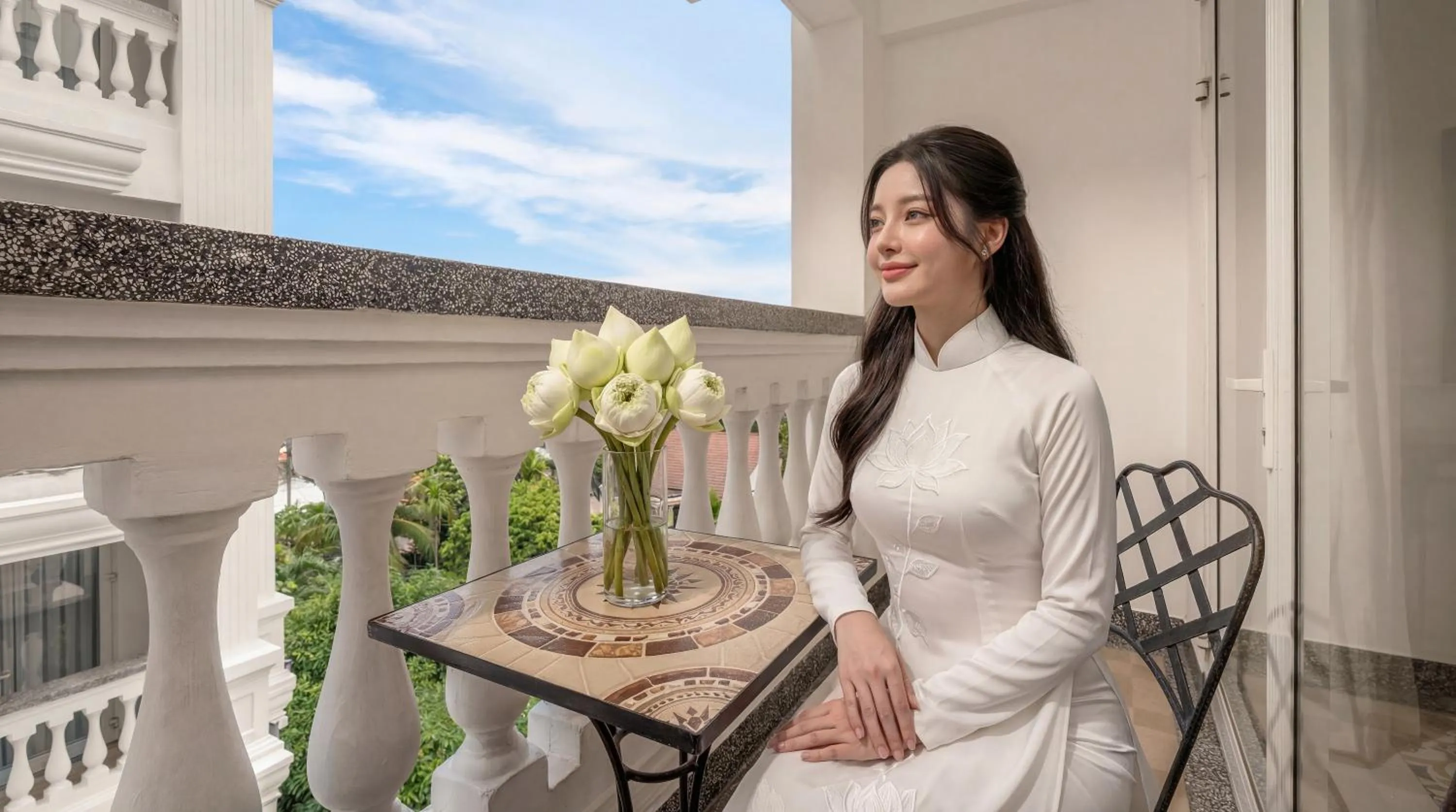Balcony/Terrace in Hoi An Blue Sky Boutique Hotel & Spa