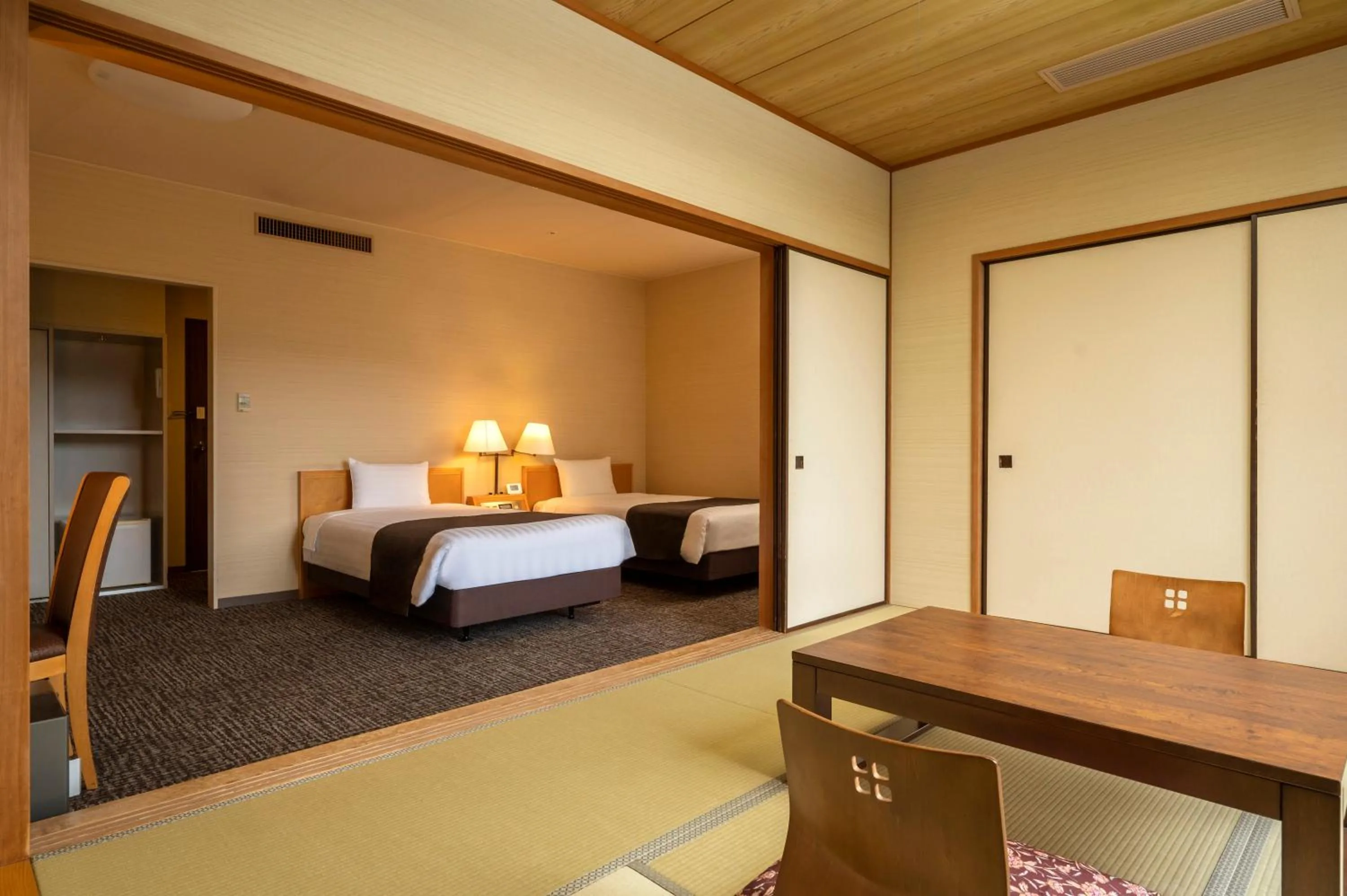 Photo of the whole room, Bed in KAMENOI HOTEL Ome