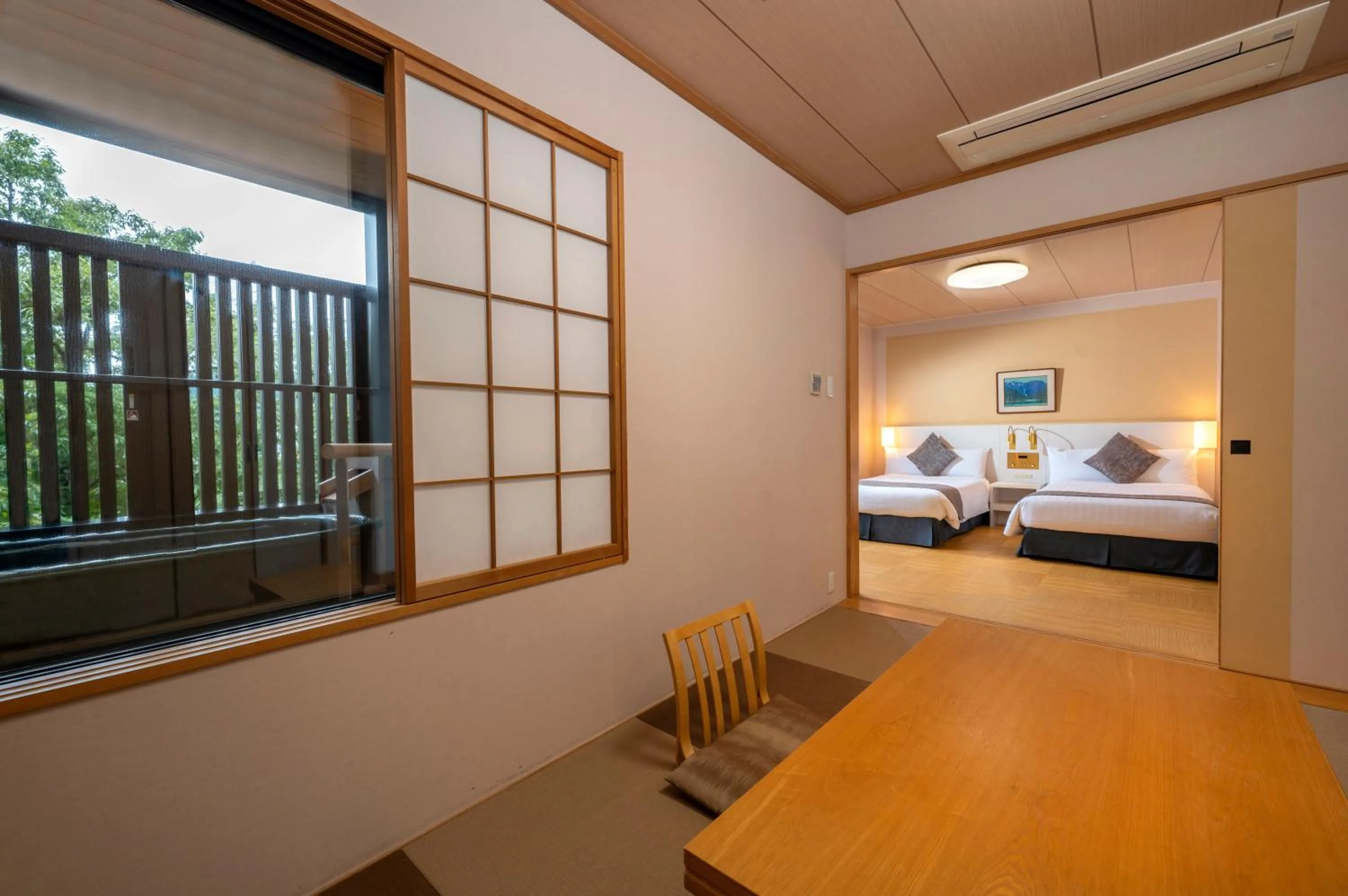 Photo of the whole room, Bed in KAMENOI HOTEL Ome