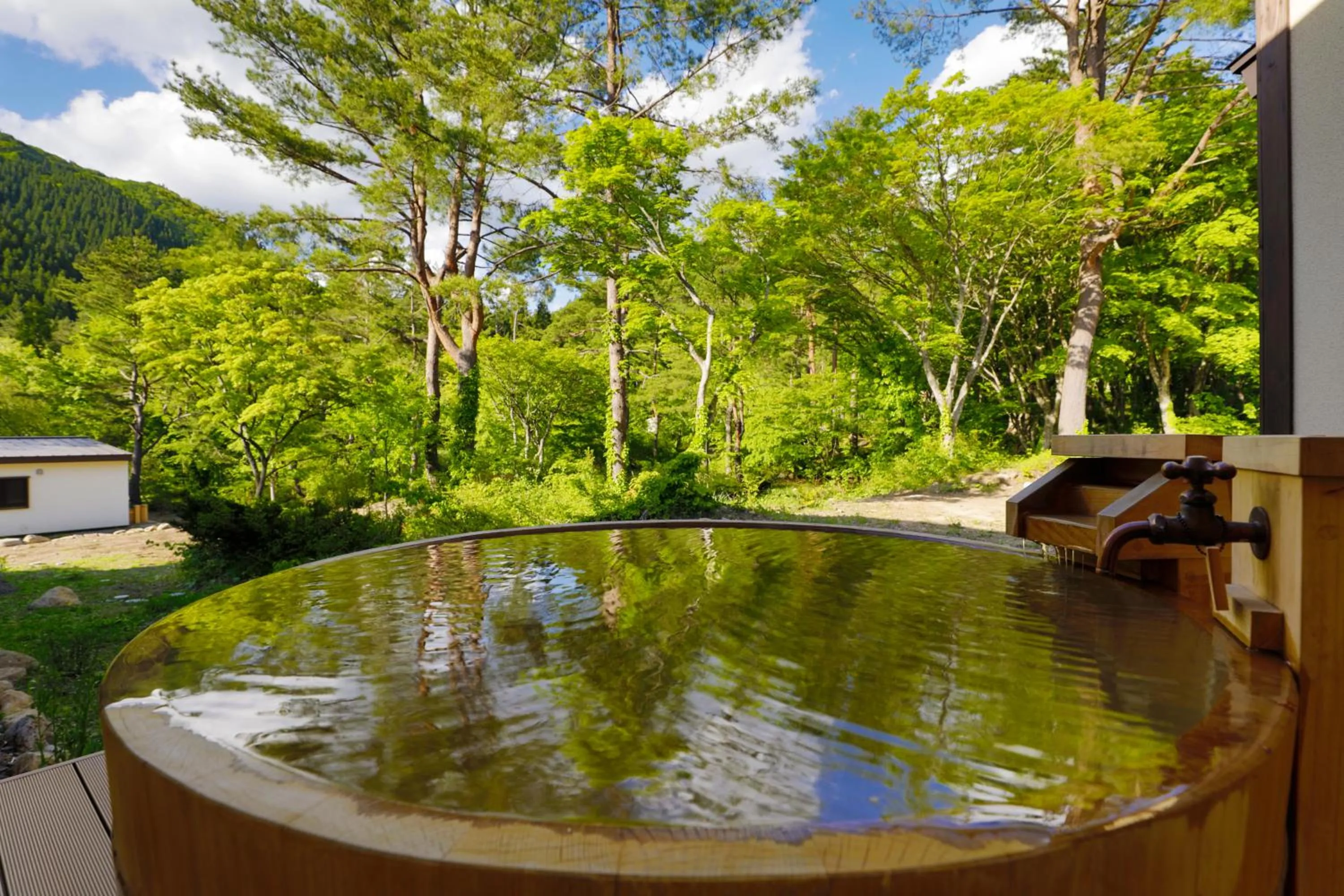 Hot Spring Bath in Yukemuri no Yado Inazumi Onsen