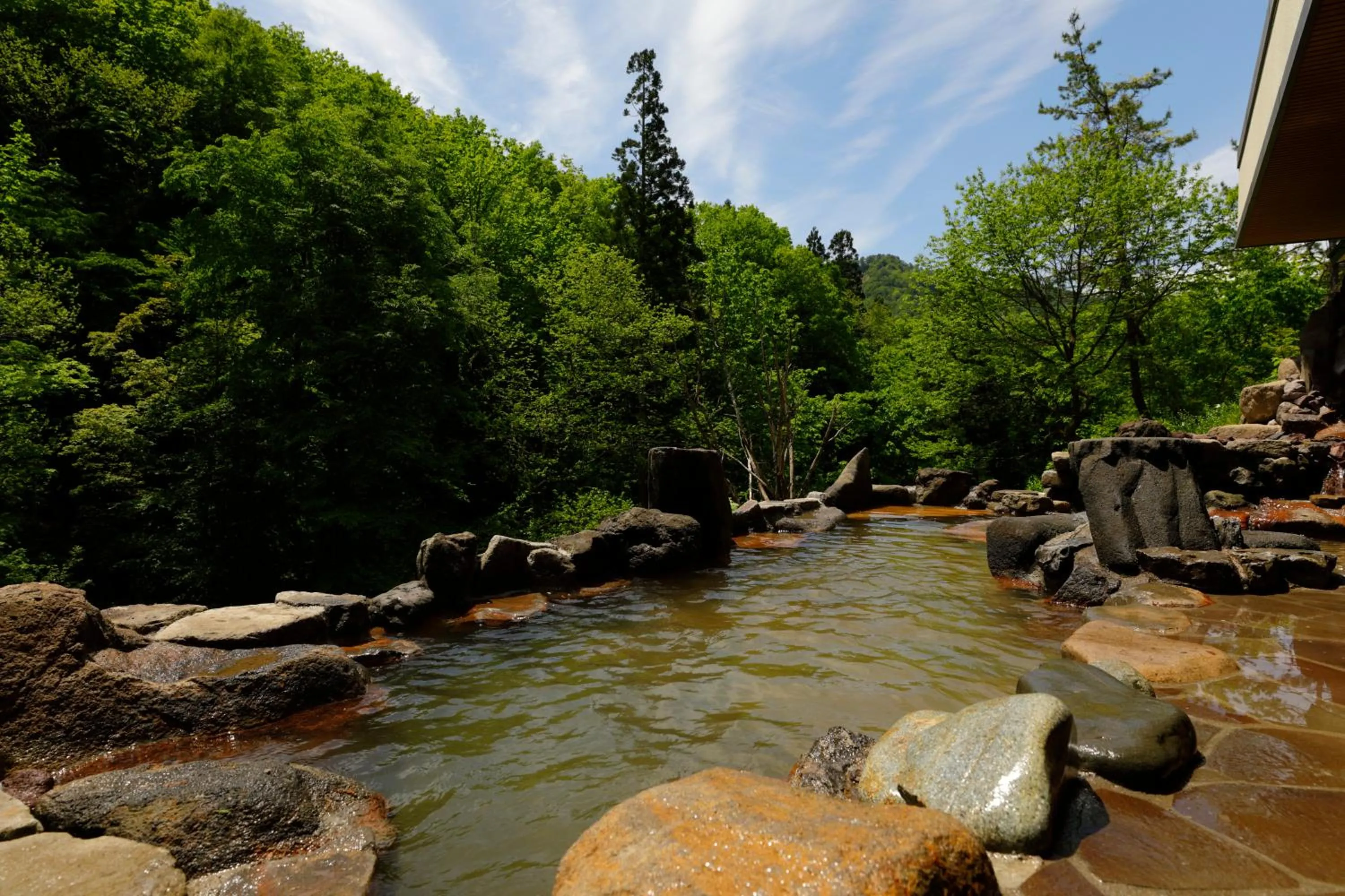 Hot Spring Bath in Yukemuri no Yado Inazumi Onsen