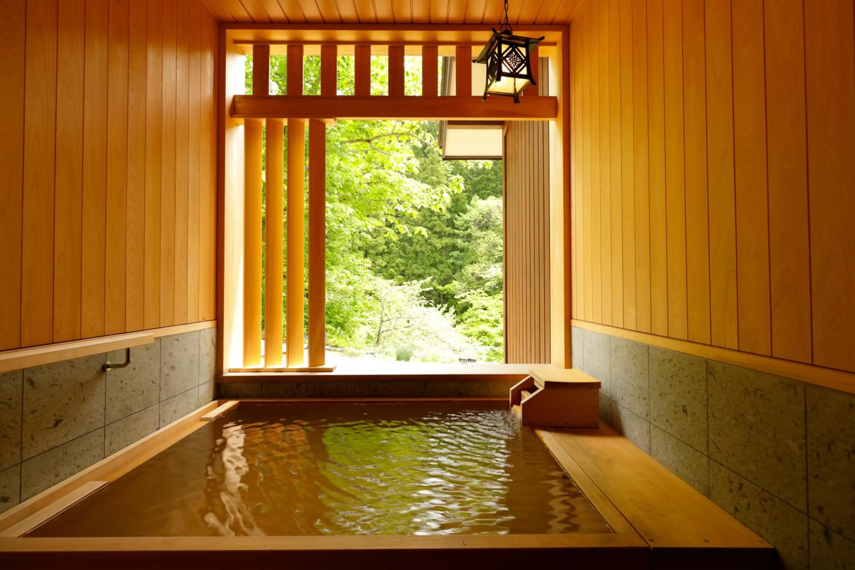 Hot Spring Bath in Yukemuri no Yado Inazumi Onsen