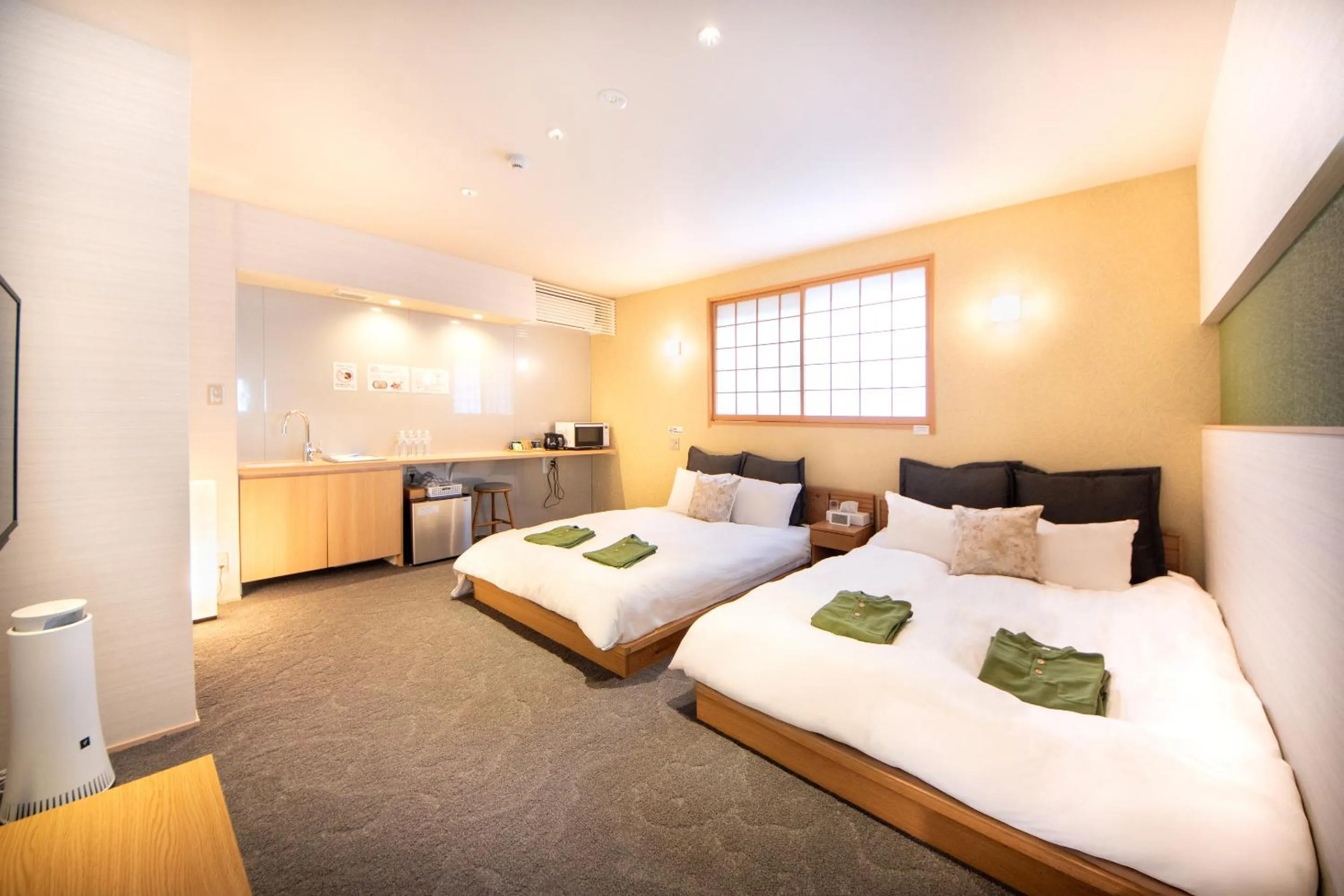 Bed in Hotel Naranohamori