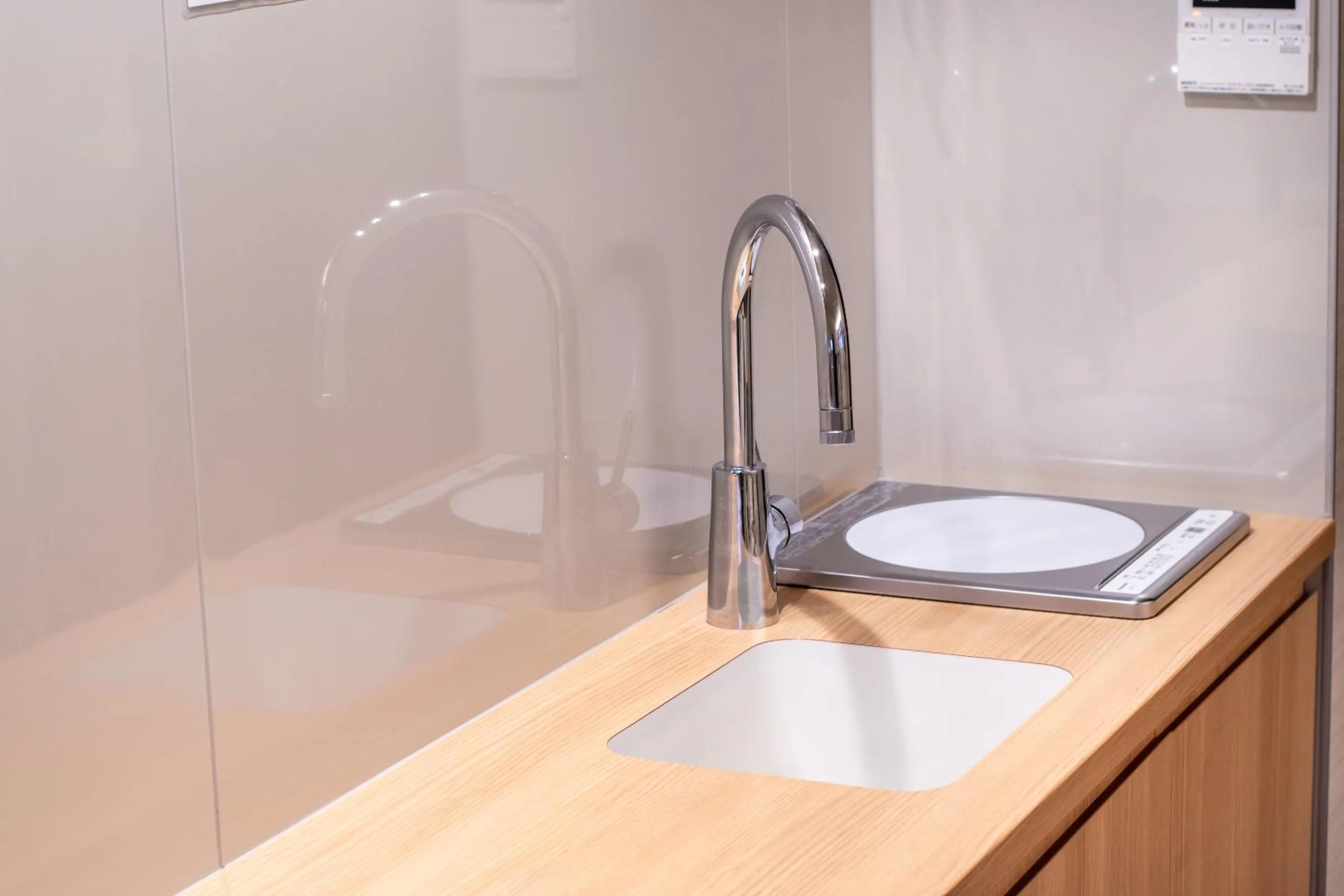 Kitchen or kitchenette in Hotel Naranohamori