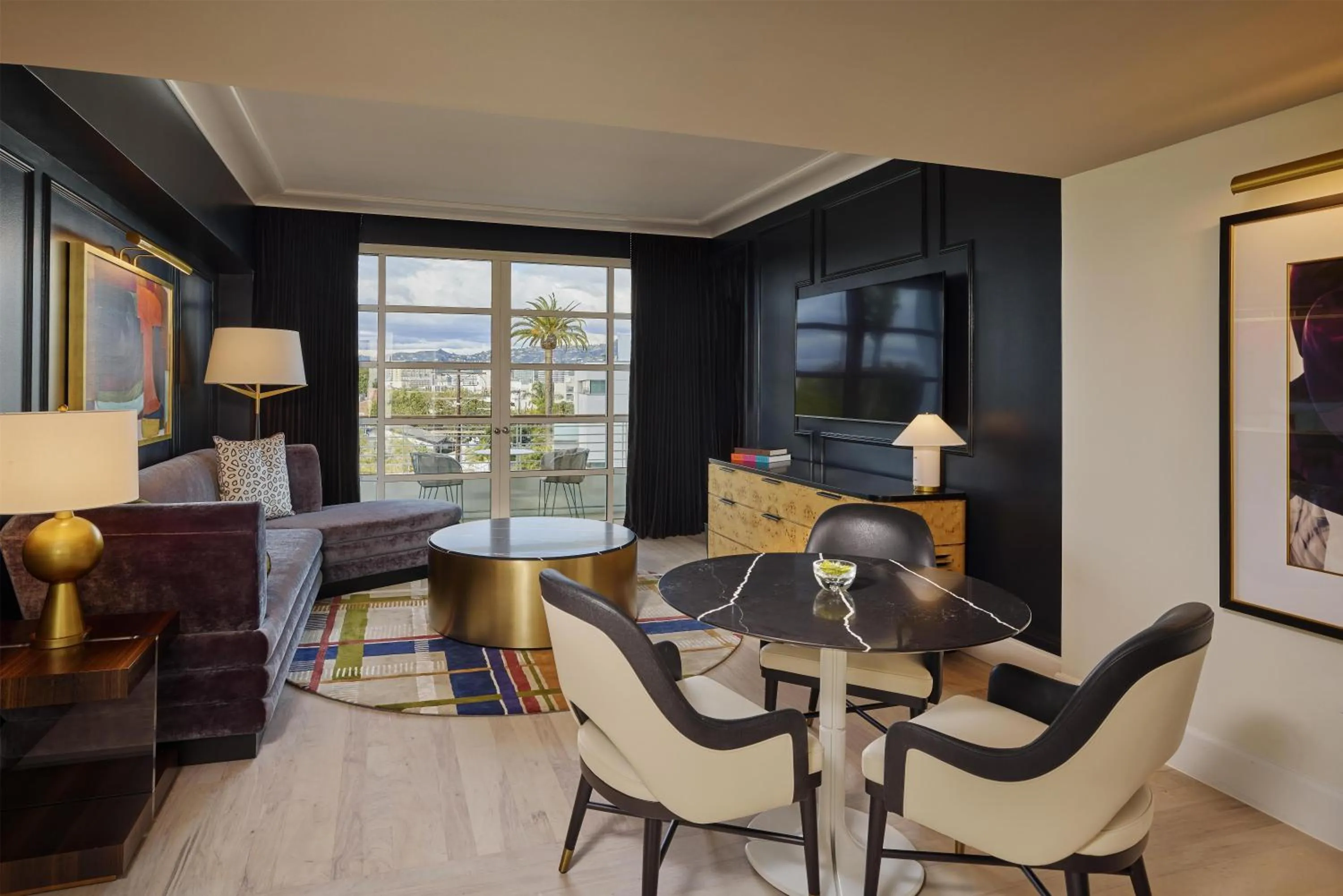 Living room in Cameo Beverly Hills, LXR Hotels & Resorts