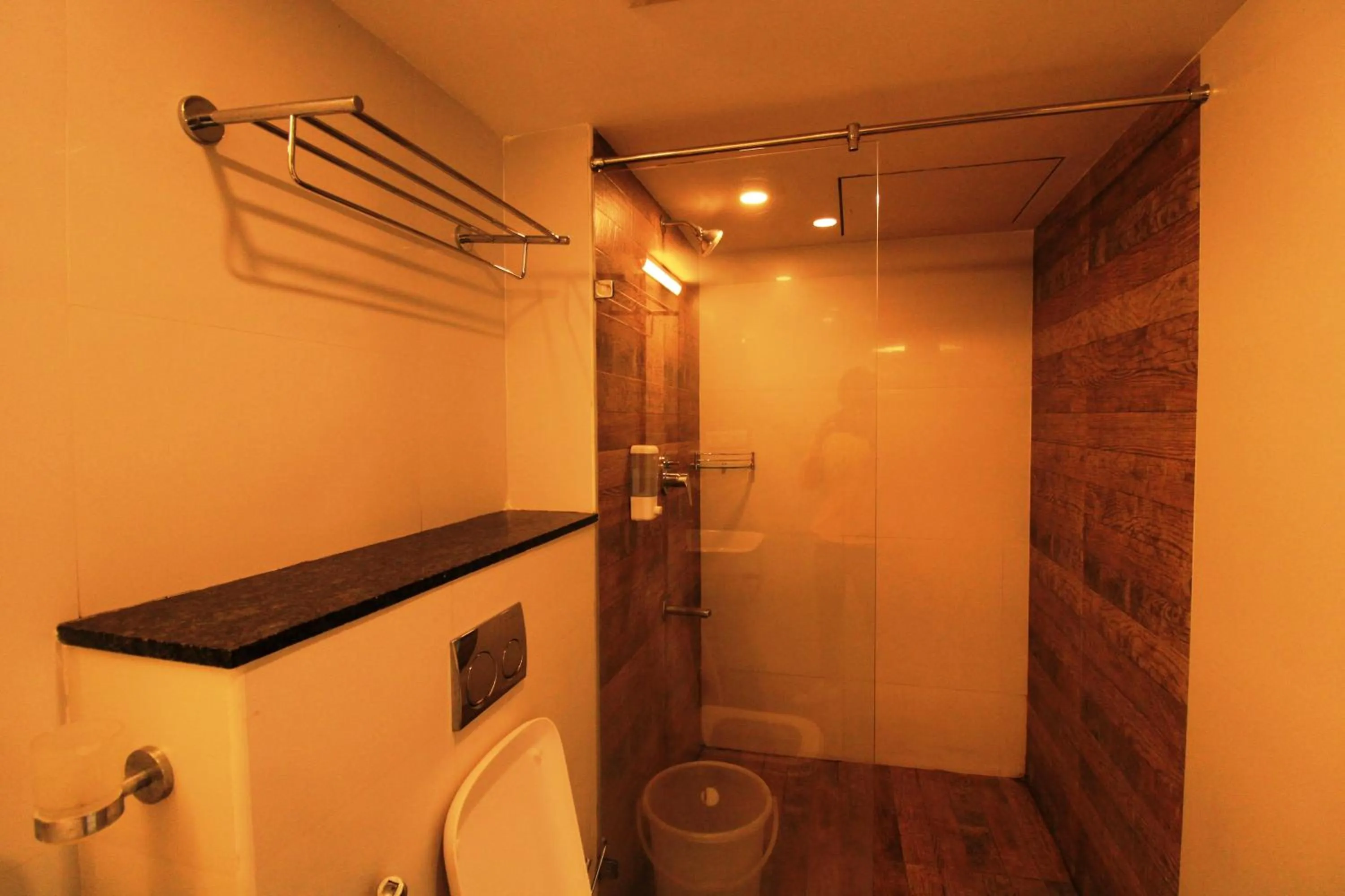 Bathroom in Arunaa Inn Airport Hotel,Chennai