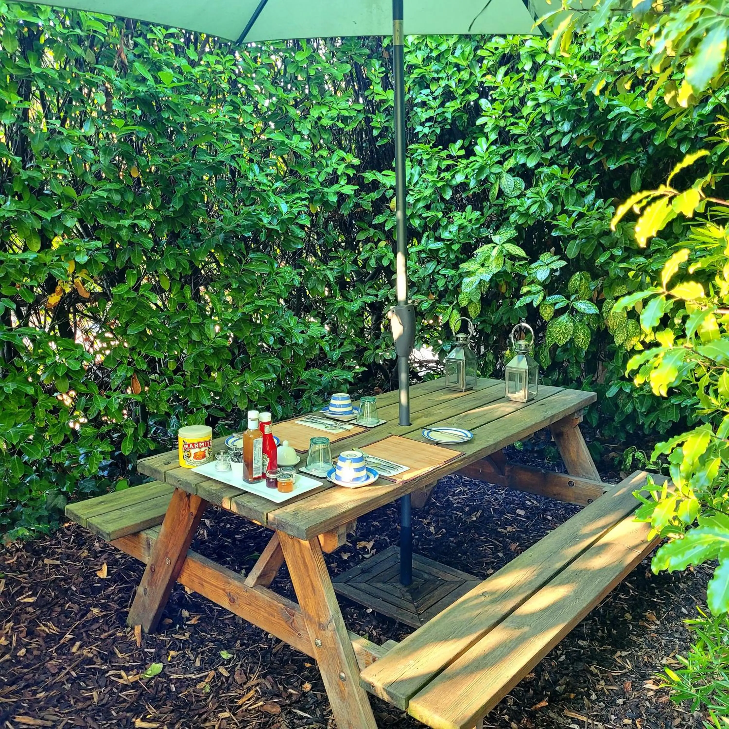 Garden in The Old School B&B