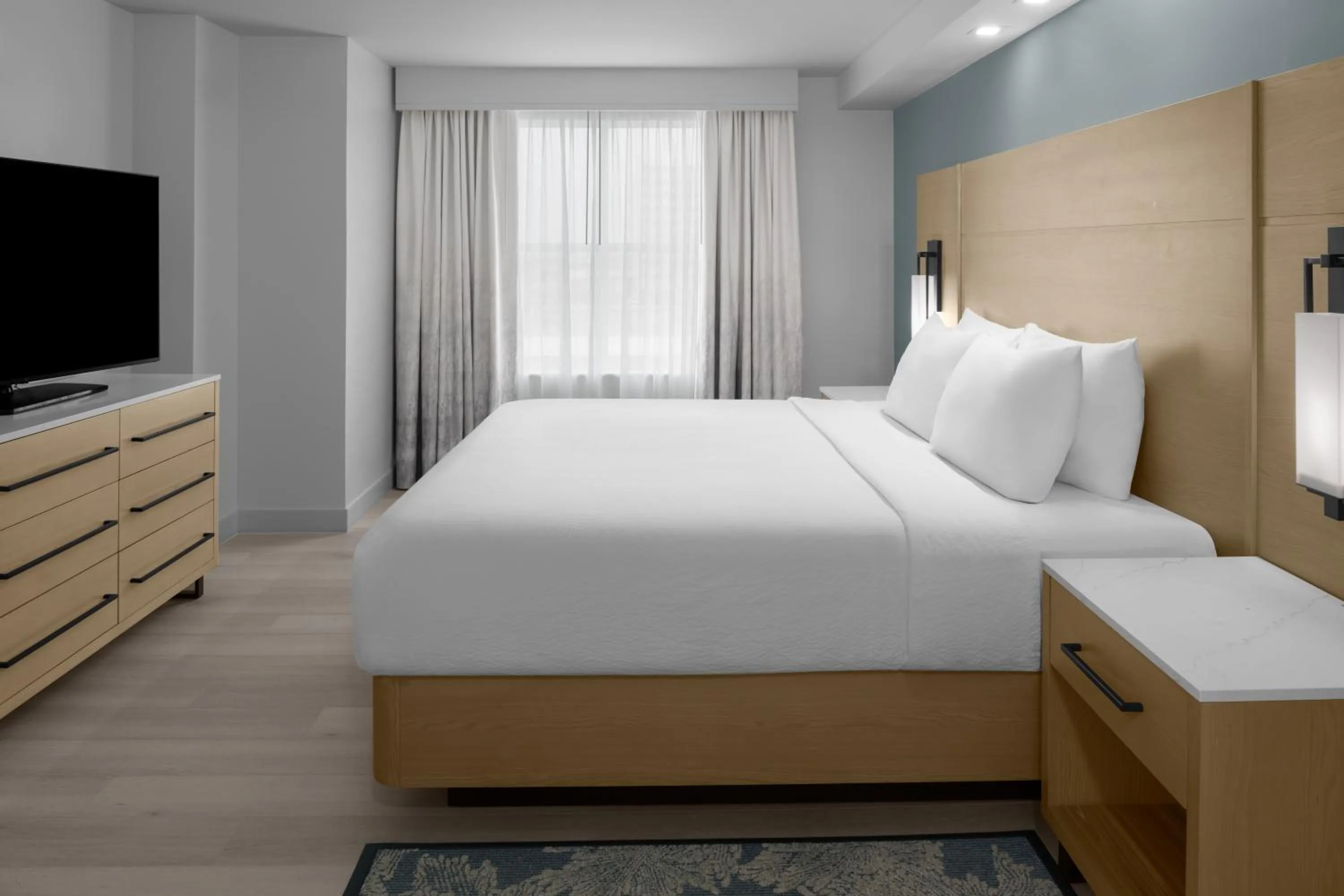 Bed in Residence Inn by Marriott Daytona Beach Oceanfront