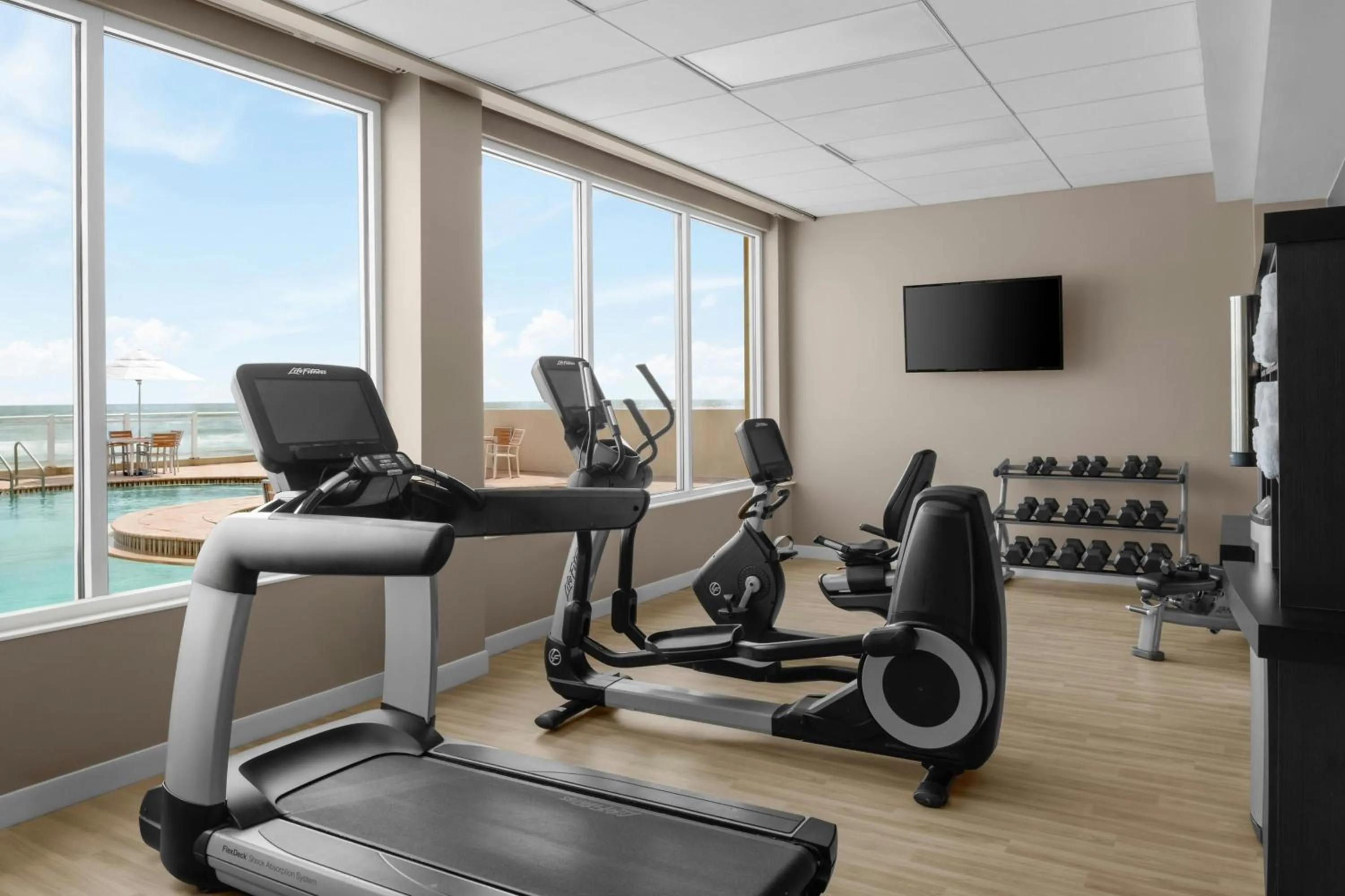 Fitness centre/facilities in Residence Inn by Marriott Daytona Beach Oceanfront